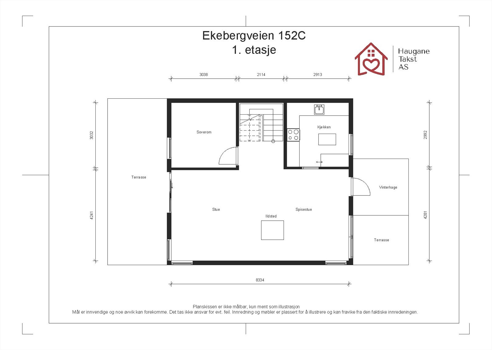 Plantegning - 1. etasje Galleribilde