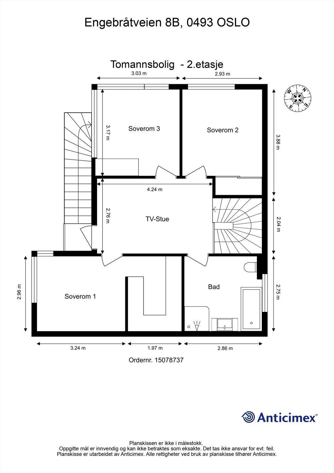 Plantegning - 2. etasje Galleribilde