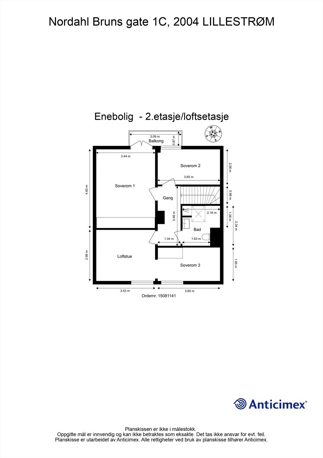 Plantegning 2.etg. Galleribilde