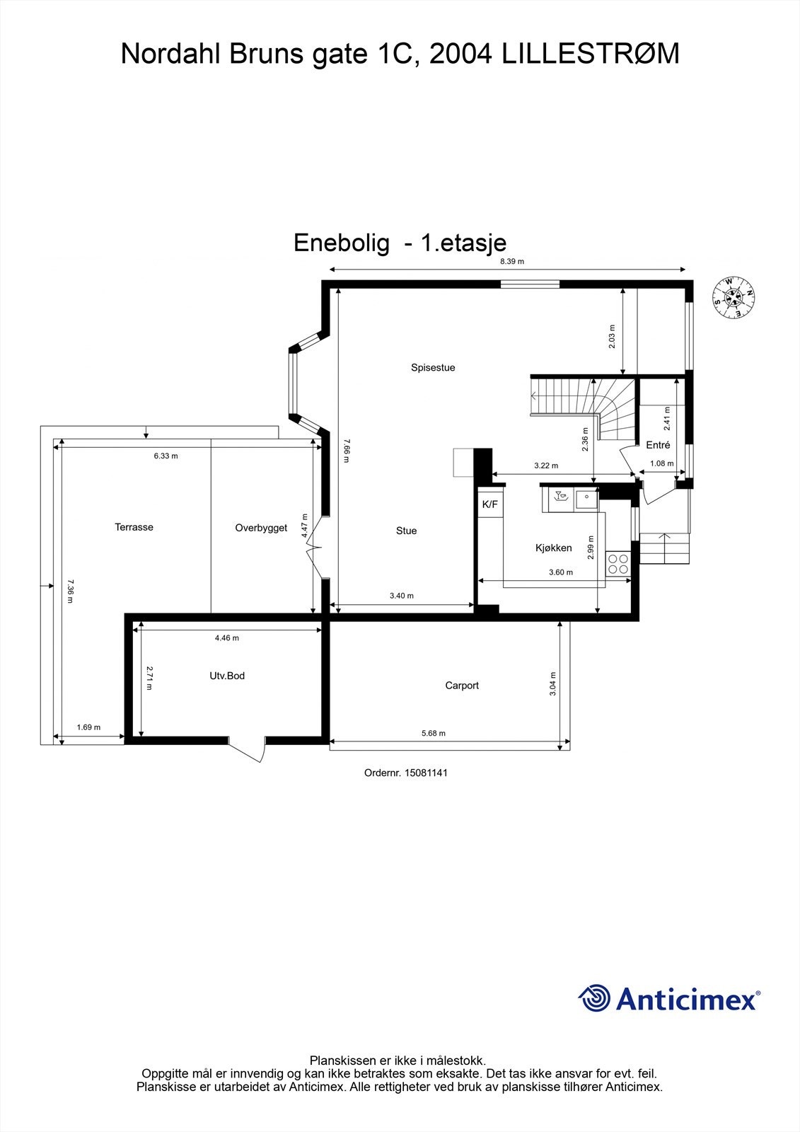 Plantegning 1.etg. Galleribilde
