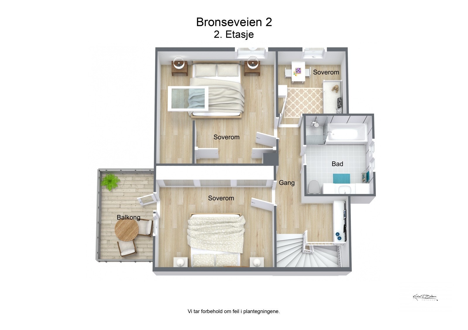 Plantegning 2. etg Galleribilde