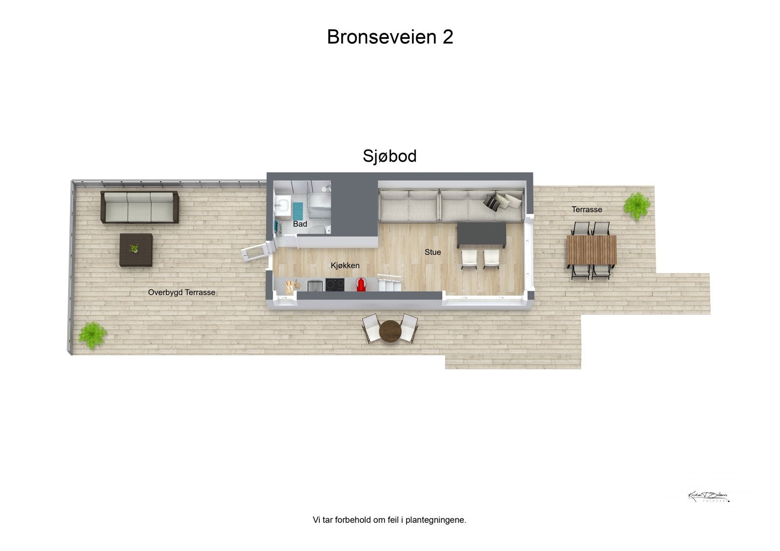 Plantegning sjøbod/aneks Galleribilde