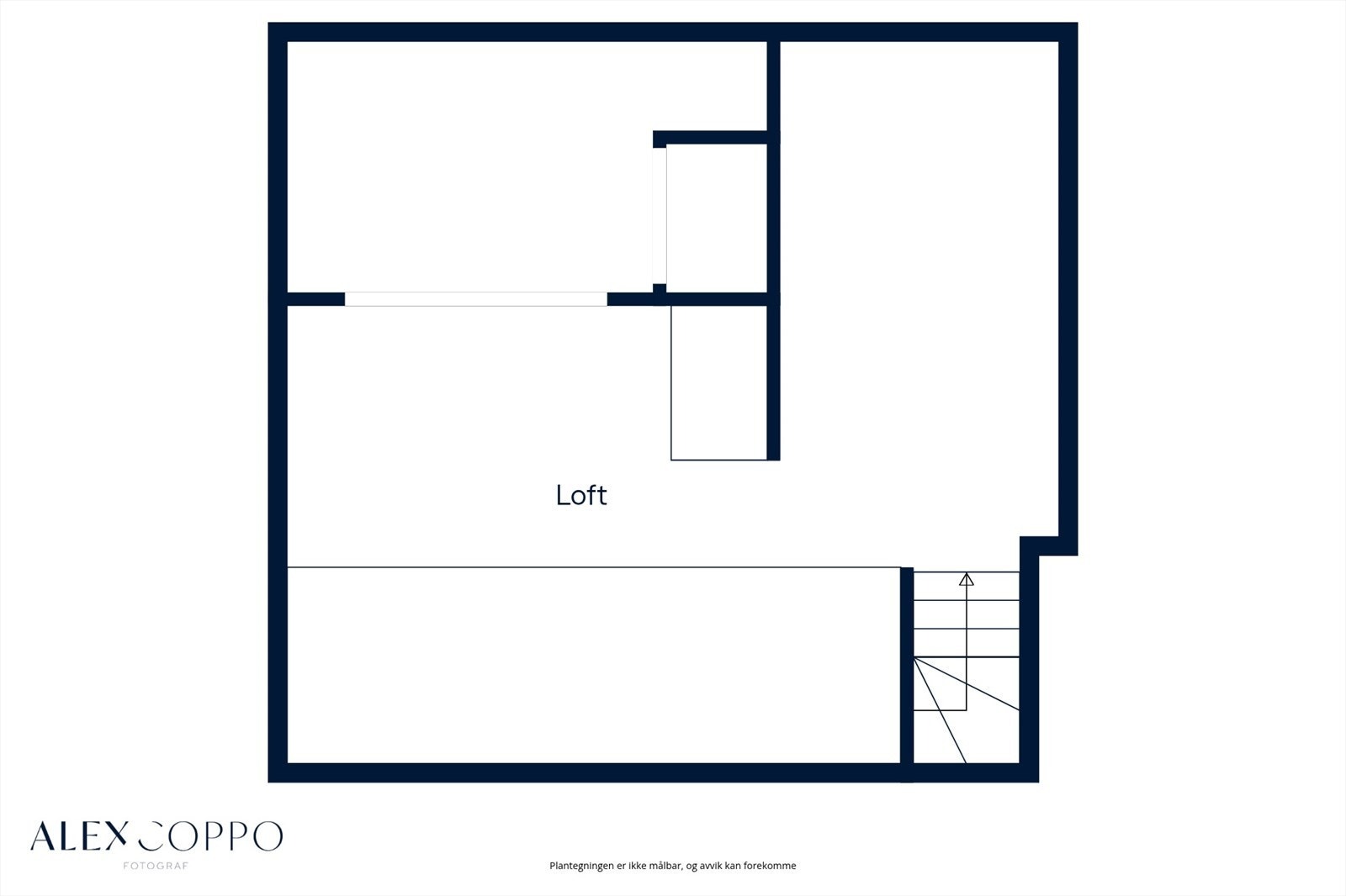 Plantegning loft Galleribilde