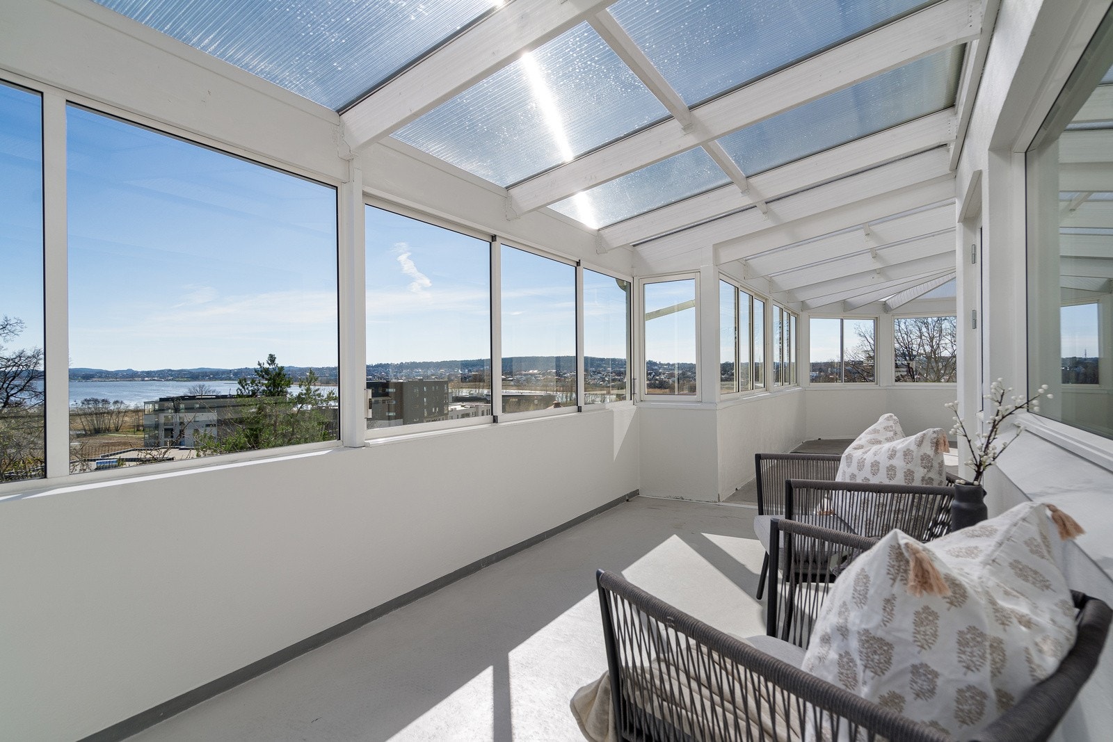 Innglasset terrasse Galleribilde