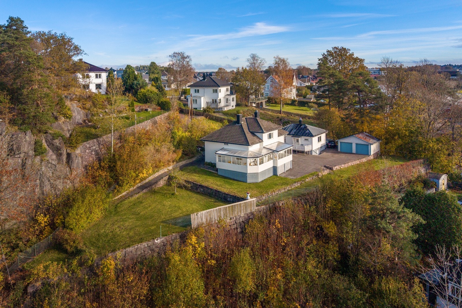 Beliggende høyt og fritt med panorama utsikt Galleribilde