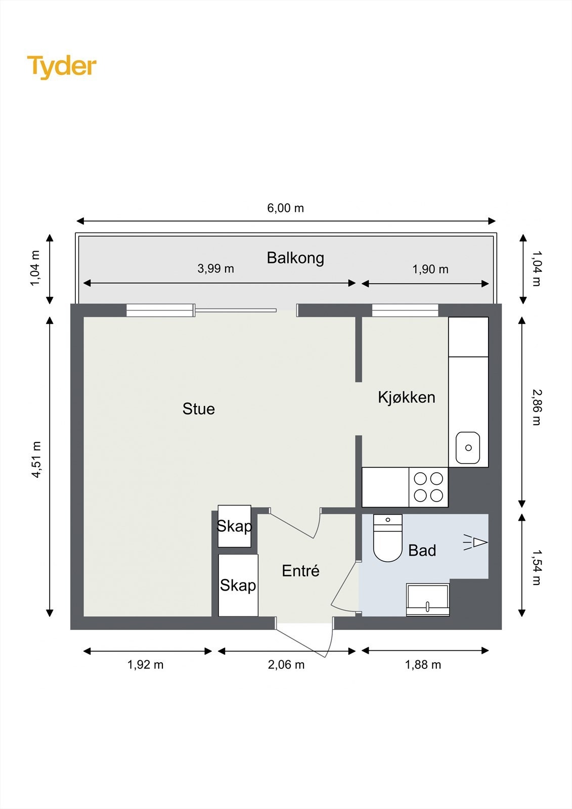 Plantegning (avvik kan forekomme) Galleribilde