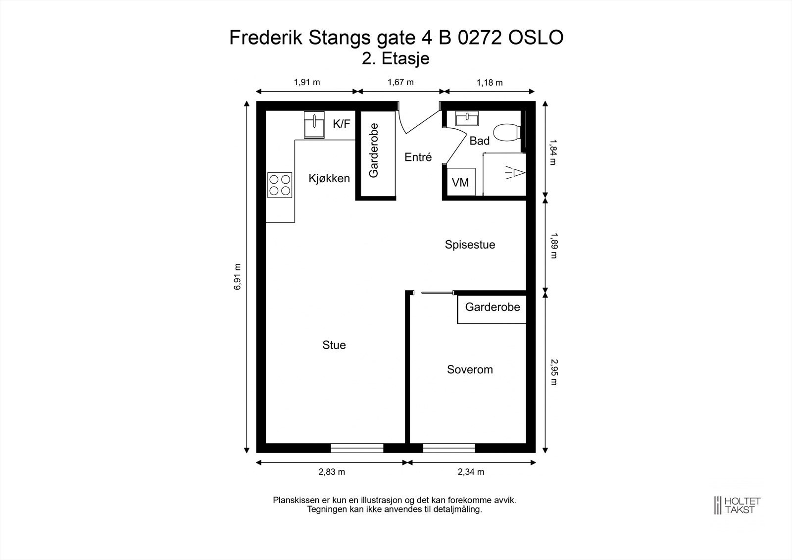 La oss se litt på plantegningen før vi tar en gjennomgang av leiligheten. Nevnte jeg det er trappefri adkomst via heis? Galleribilde