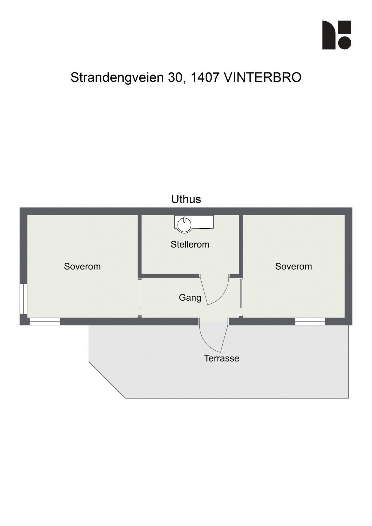 Plantegning - Anneks. Galleribilde