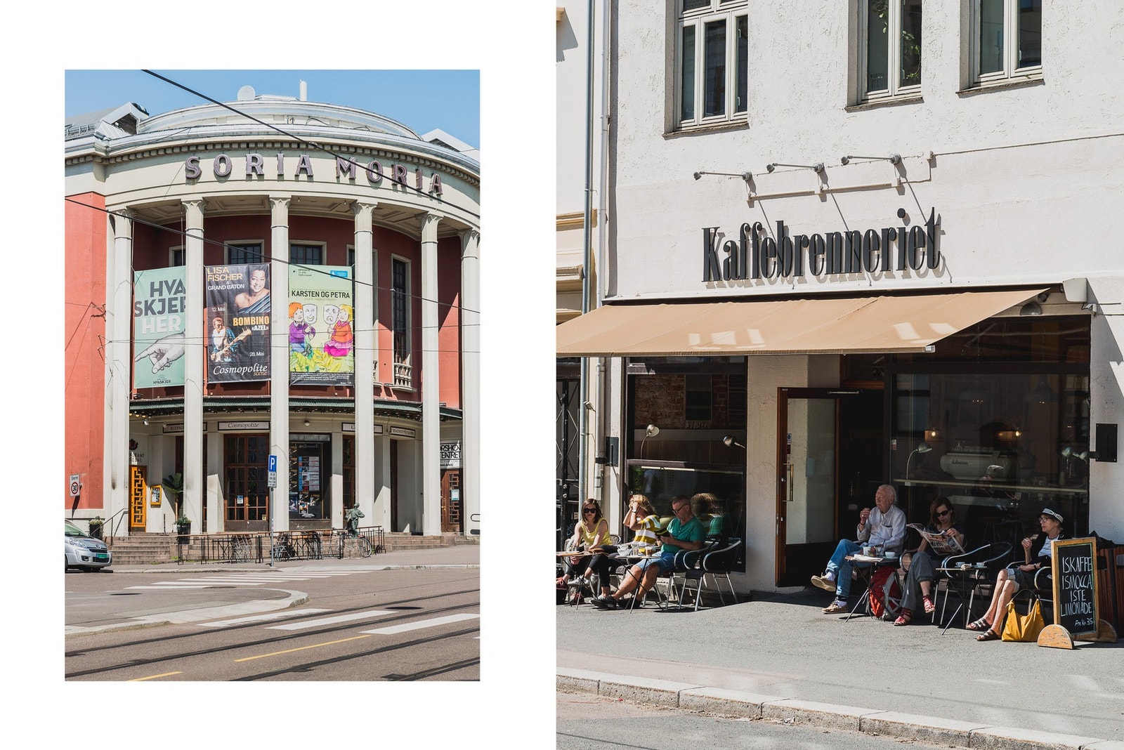 Området byr på et bredt kulturliv med blant annet Soria Moria. Et rikelig utvalg finnes også for den kaffetørste, her hos Kaffebrenneriet i Vogts gate 50. Galleribilde