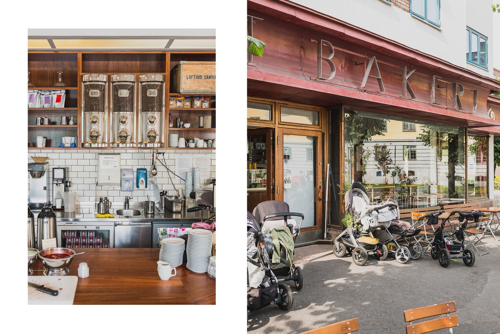 Åpent bakeri i Åsengata har en lun stemning og når bakeriet stenger åpner pizzarestauranten som drives under navnet Lofthus samvirkelag. Galleribilde