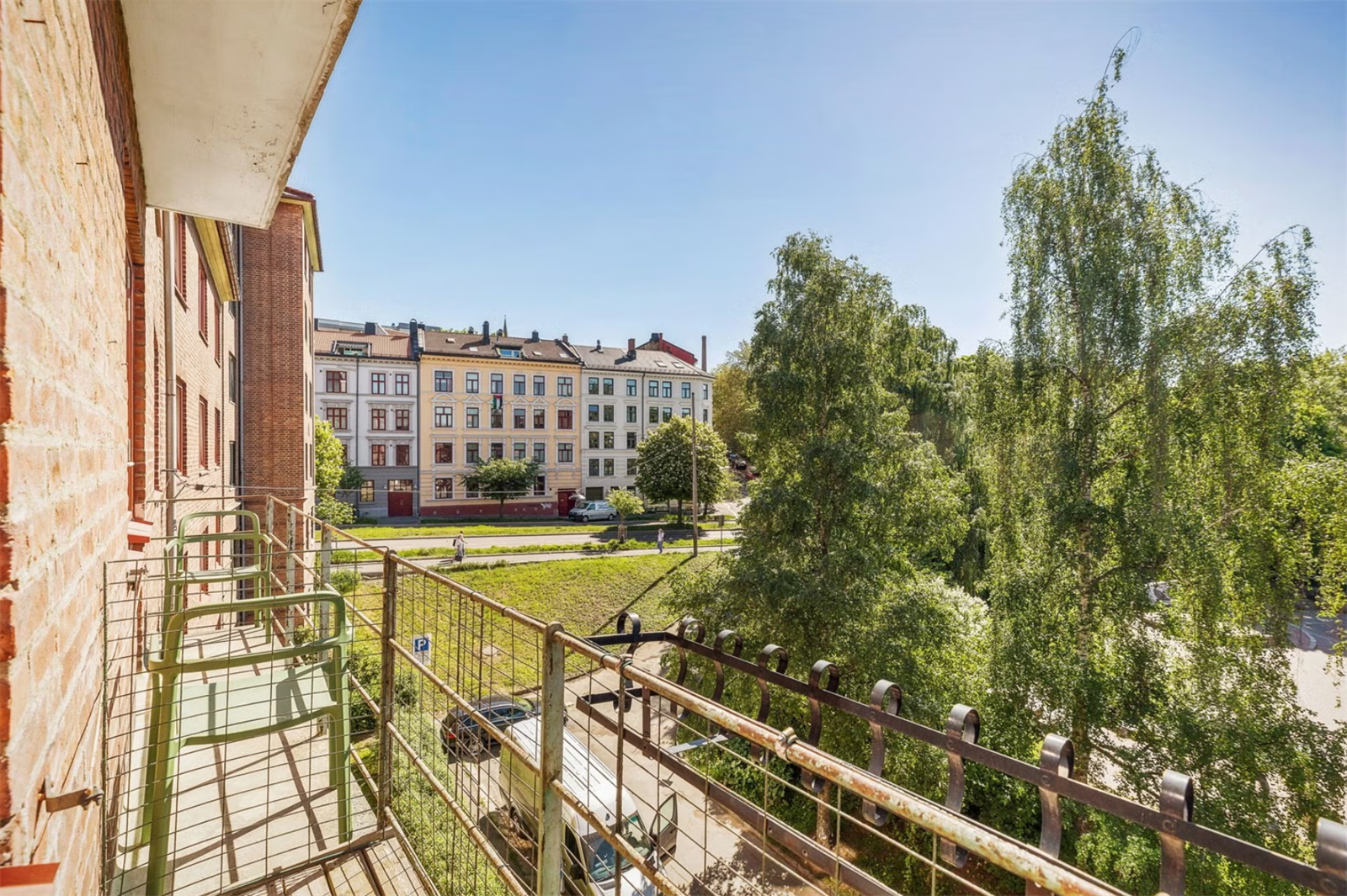 Sommerbilde fra balkongen Galleribilde