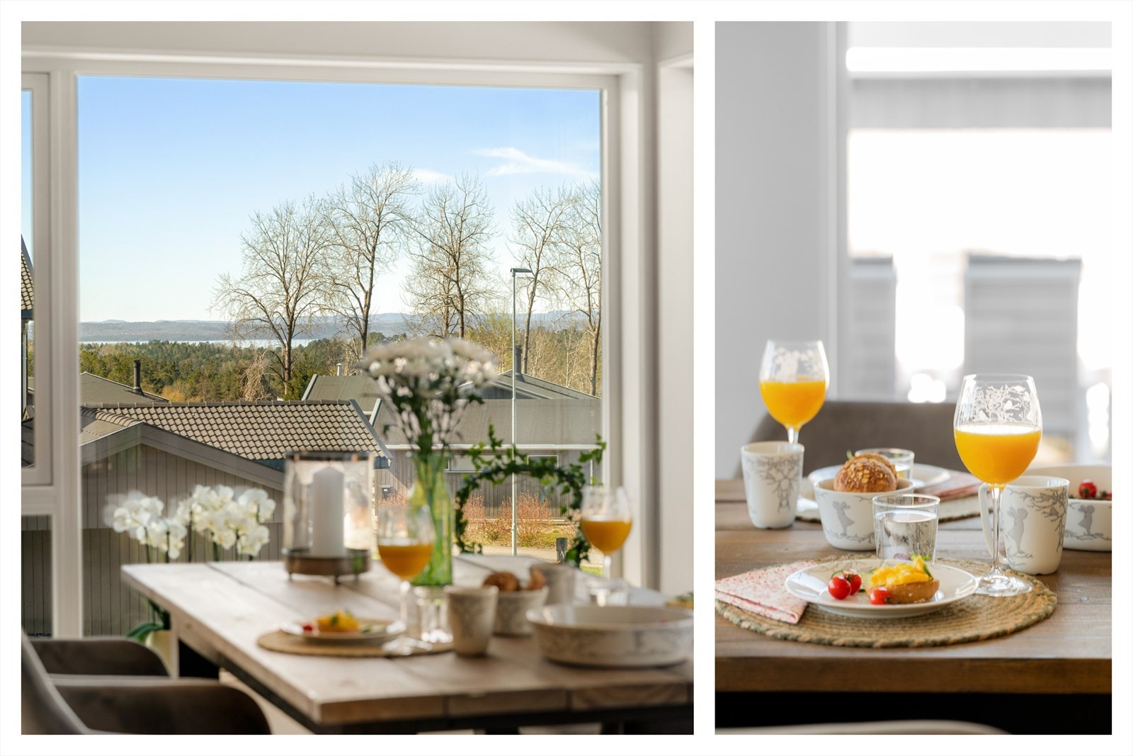 Her ligger alt til rette for hyggelige helgefrokoster og sene middager. Galleribilde