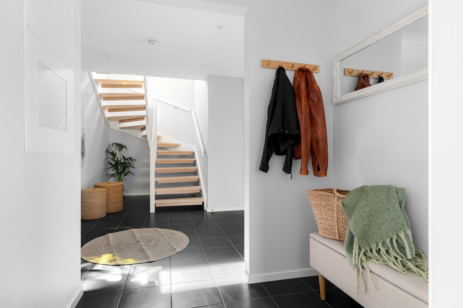 En hyggelig entré tar deg i mot når du kommer hjem. Galleribilde