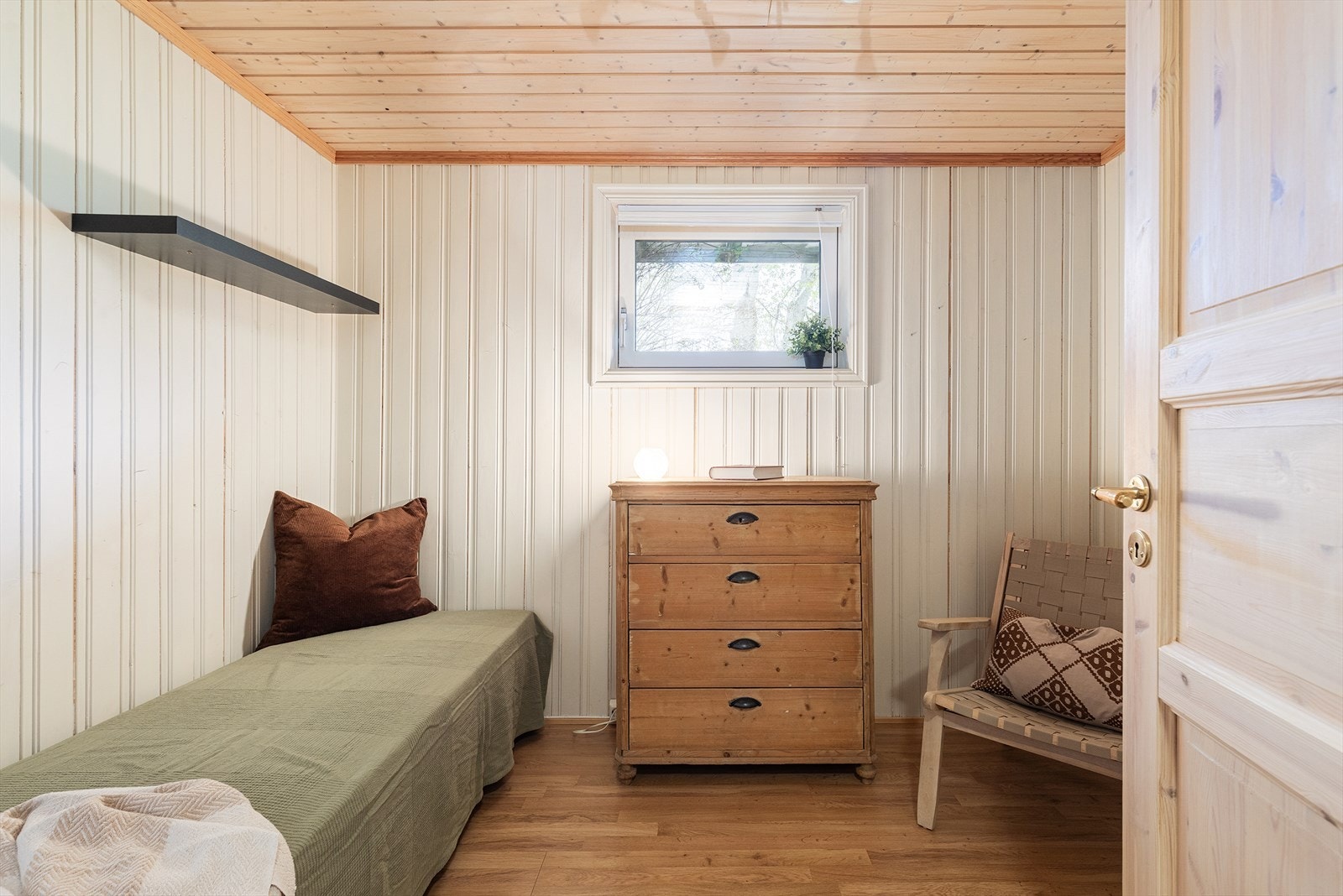 Innredet soverom i kjelleren på 7 m² (ikke godkjent som rom for varig opphold). Galleribilde