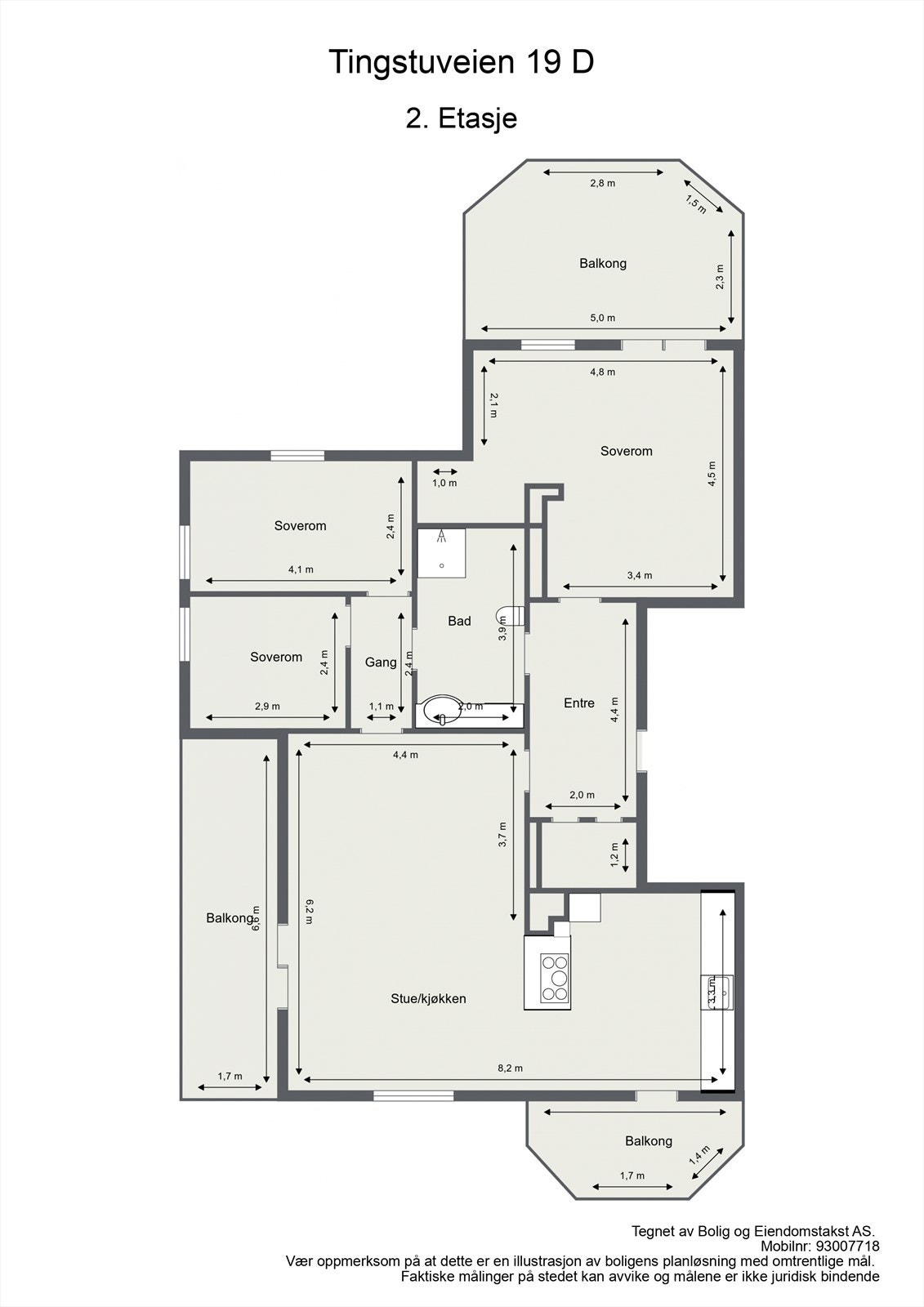Plantegning Galleribilde