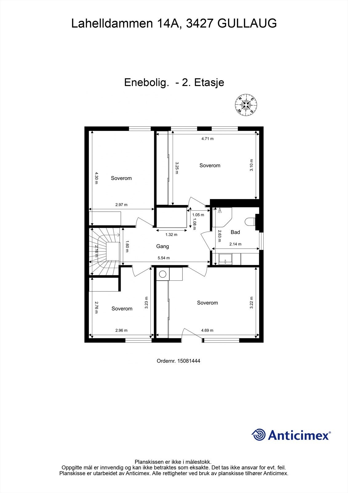 Plantegning - 2. etasje Galleribilde