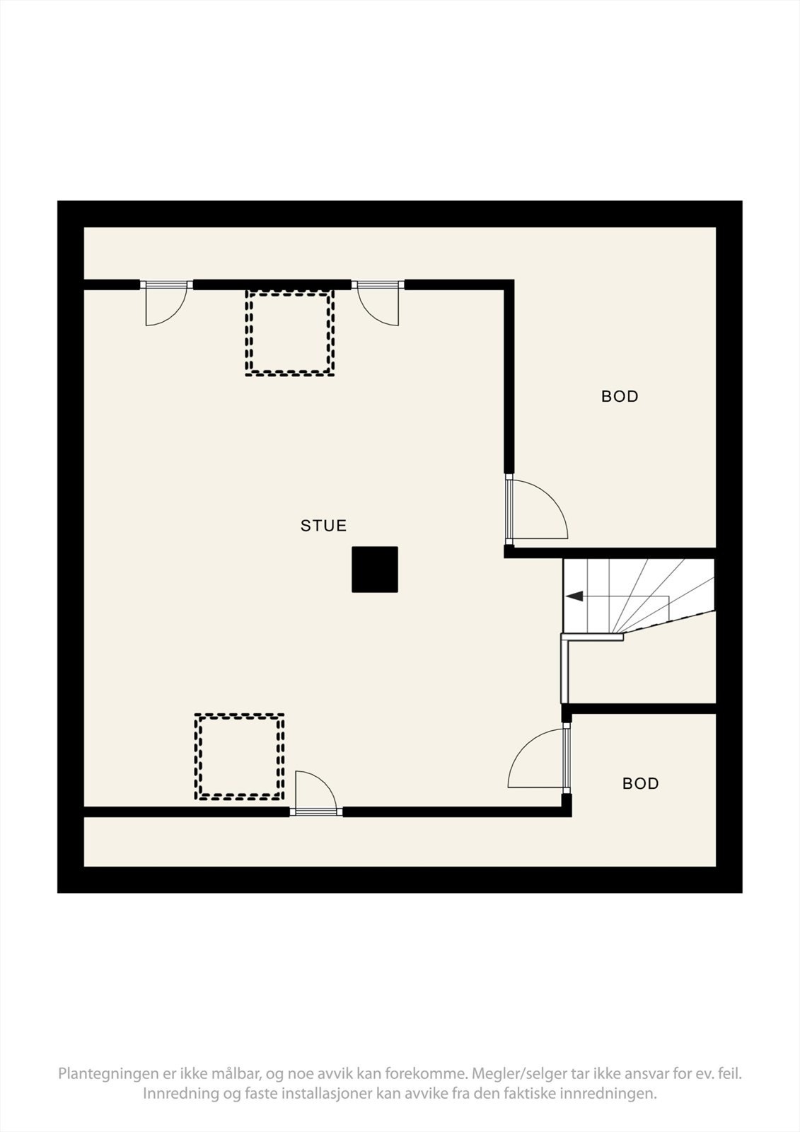 Plantegning - Loft Galleribilde