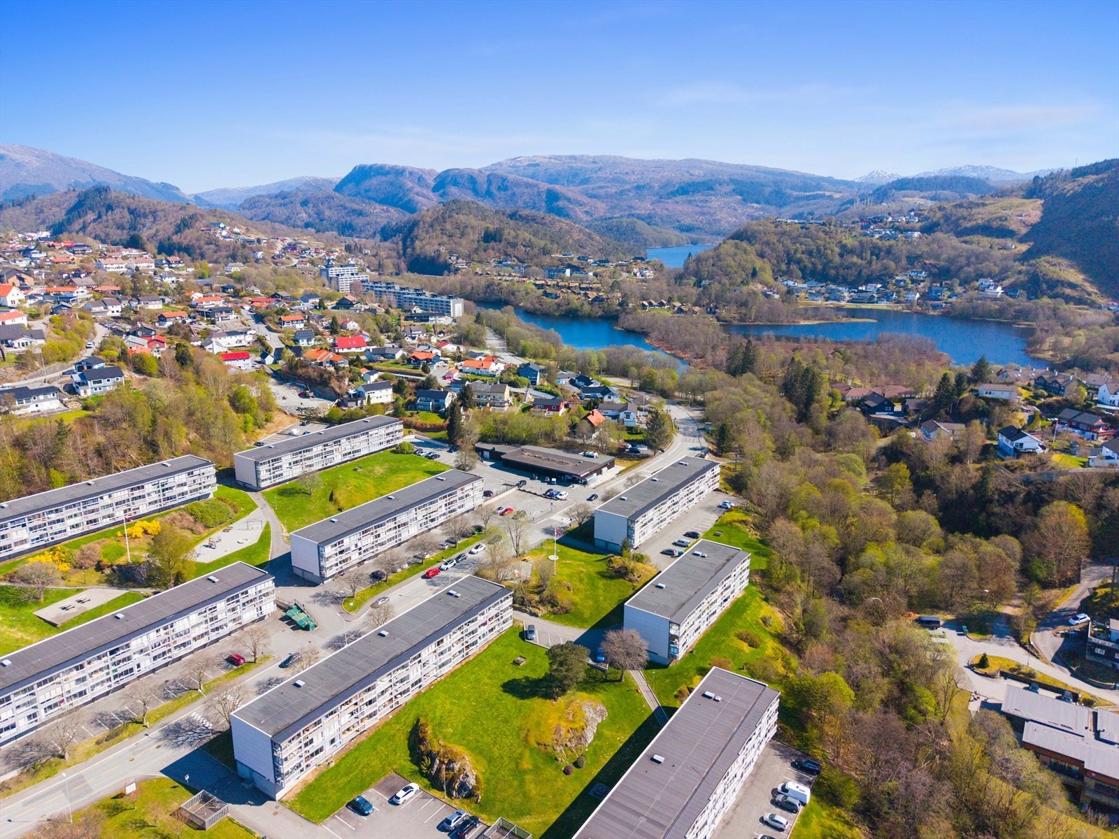 Oversikt over nabolaget. Galleribilde