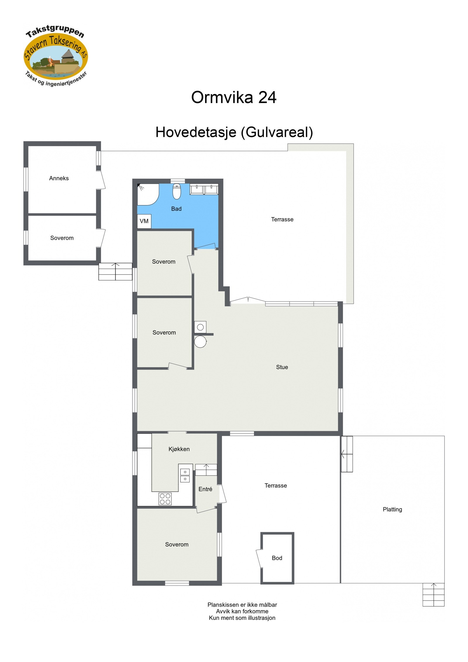Plantegning Galleribilde