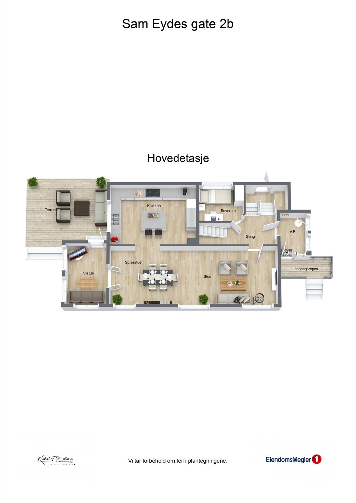 Plantegning 1.etg. Galleribilde