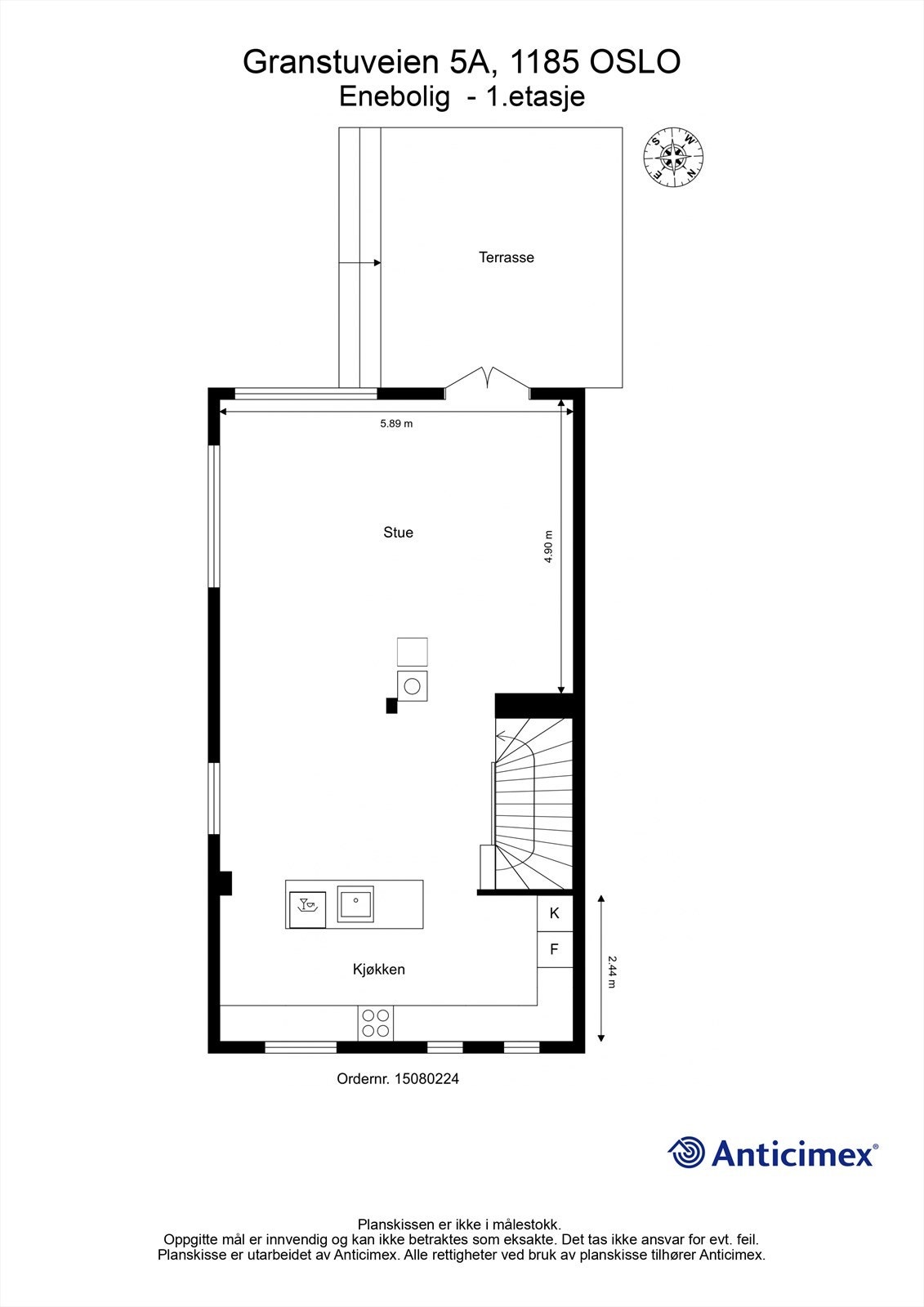 Plantegning - 1.etasje Galleribilde