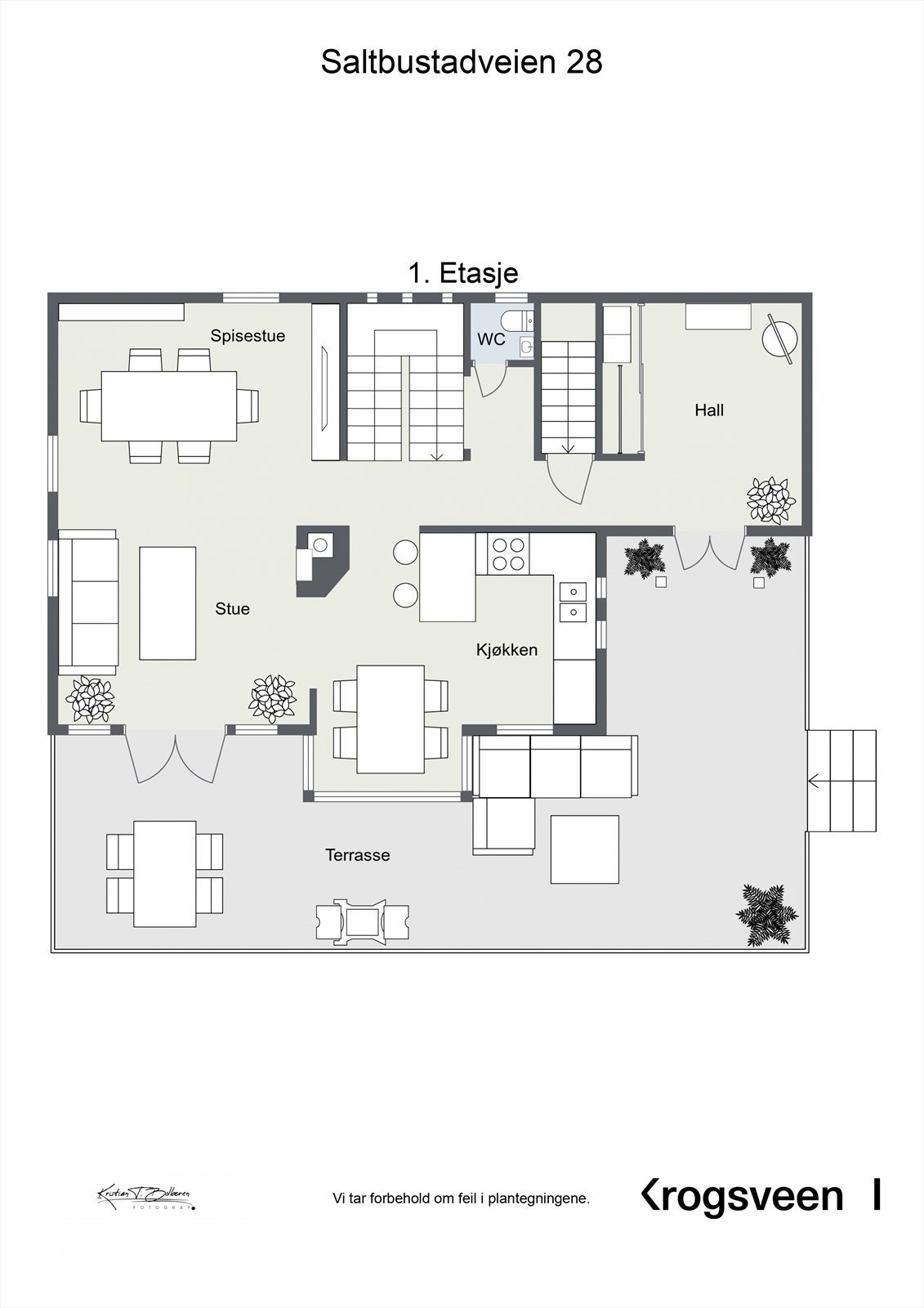 Planskisse 1. etasje Galleribilde