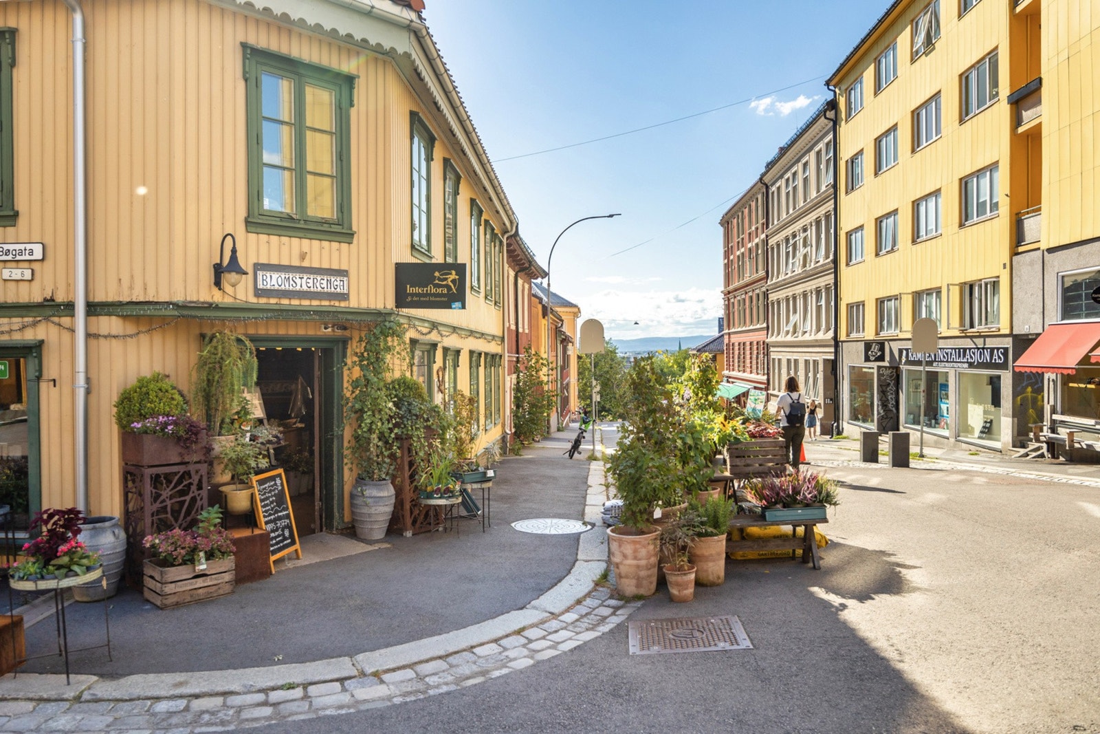 Idylliske Kampen er et populært område med sjarmerende trehusbebyggelse. Galleribilde