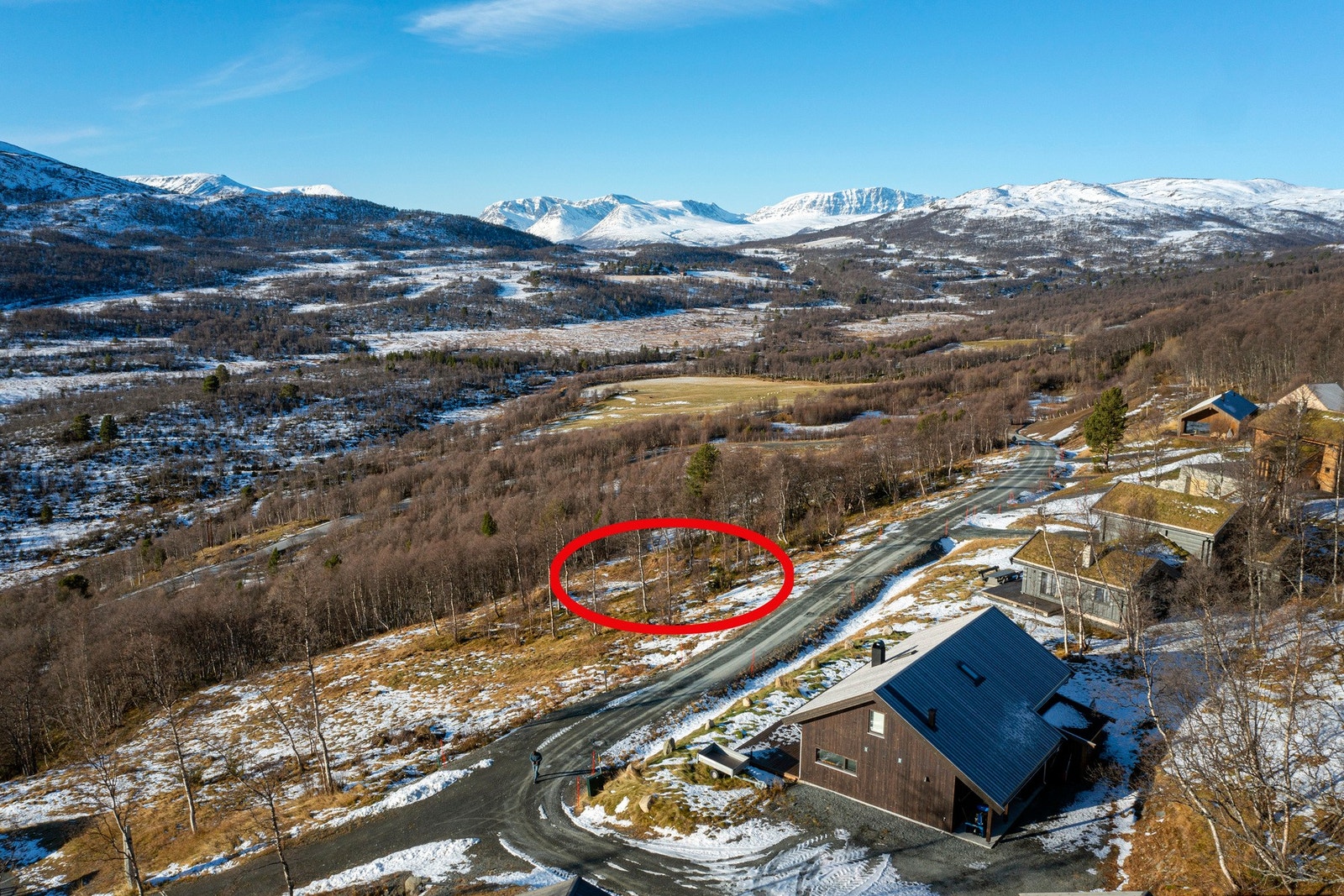 Flotte turområder i nærhet med oppkjørte skispor. Galleribilde