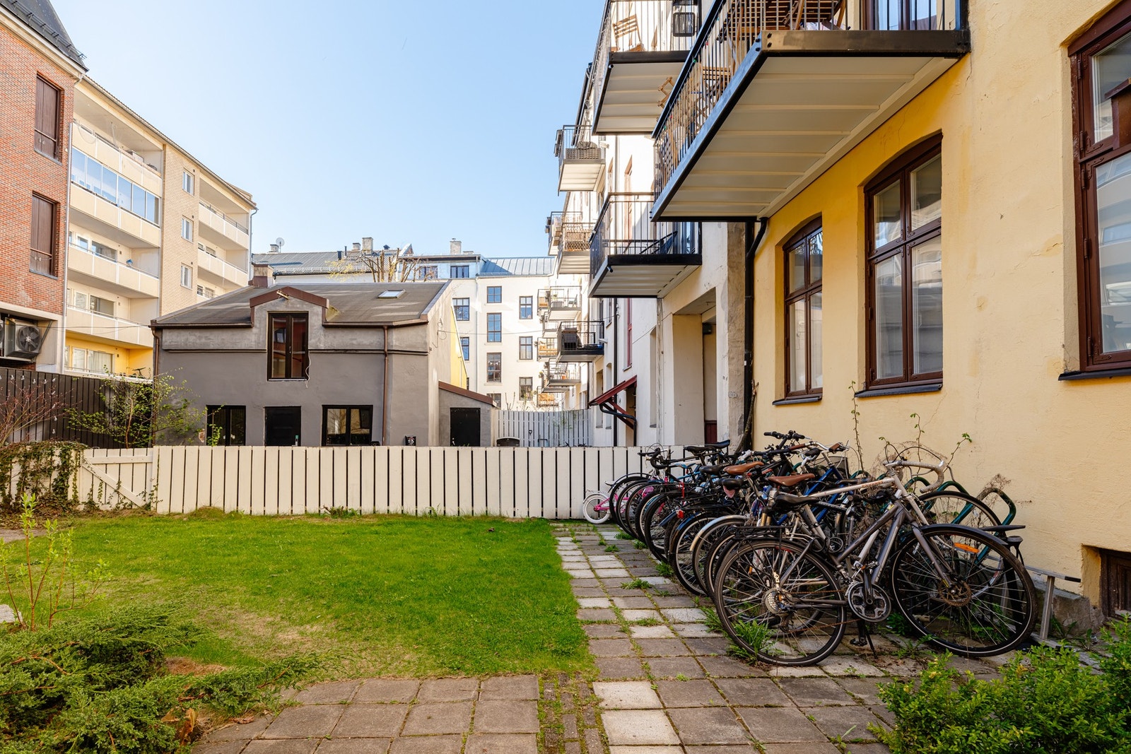 Sykkelparkering. Galleribilde