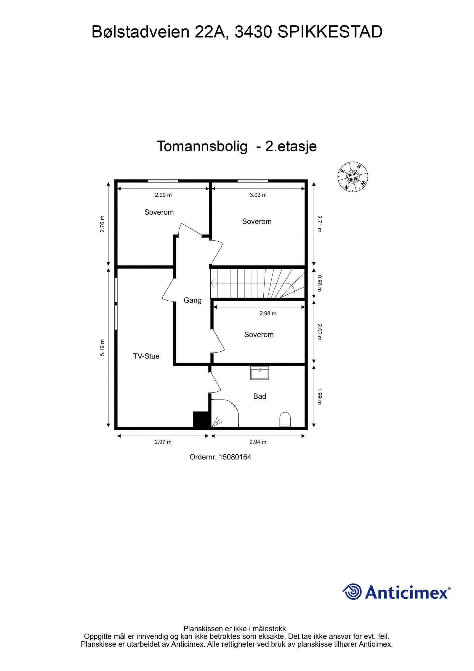 Plantegning 2. etasje Galleribilde