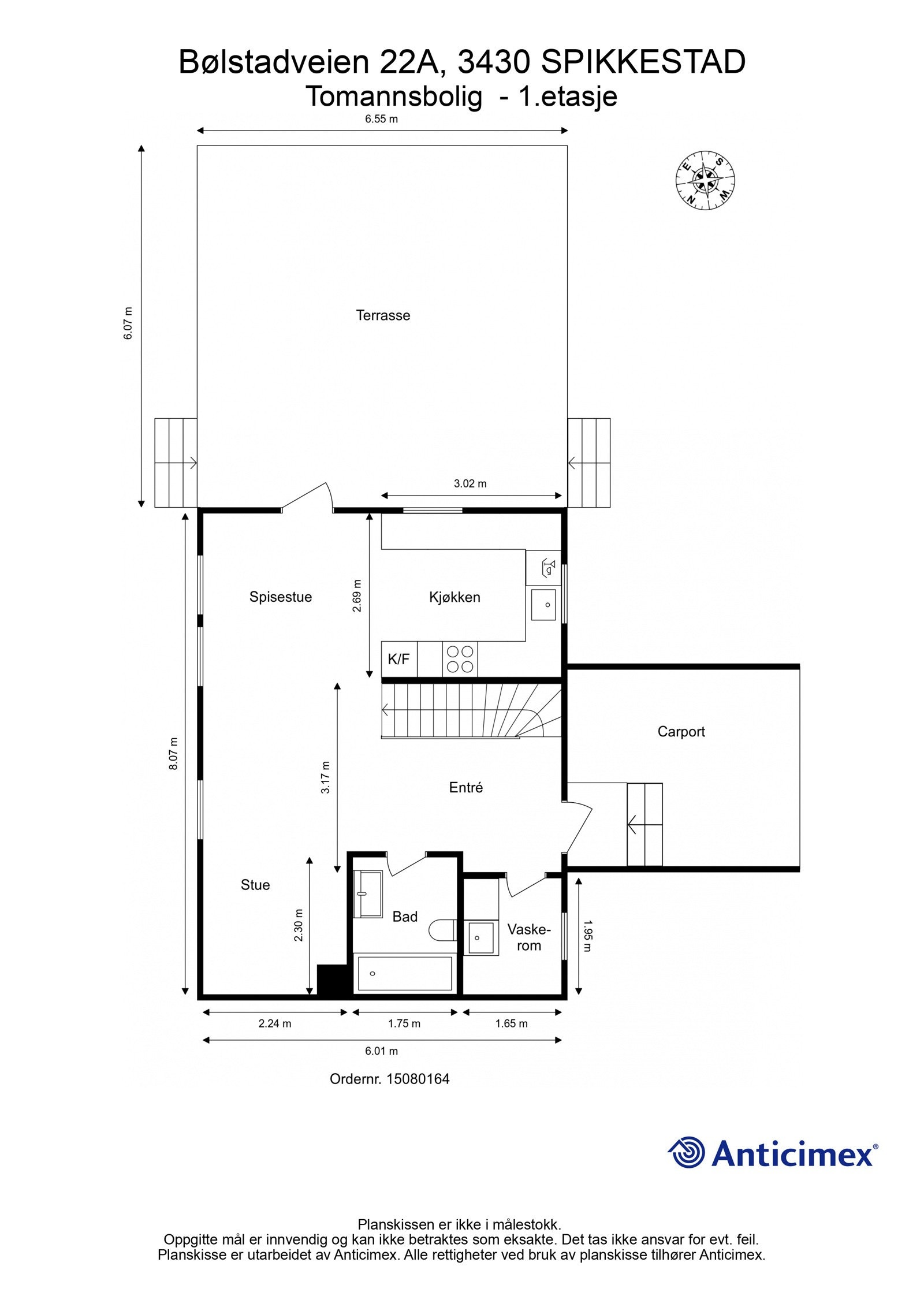 Plantegning 1. etasje Galleribilde