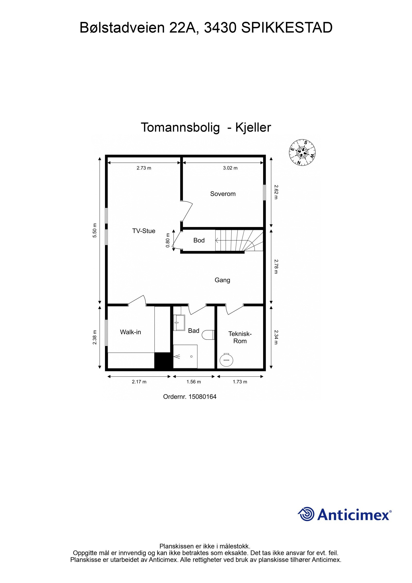 Plantegning kjeller Galleribilde