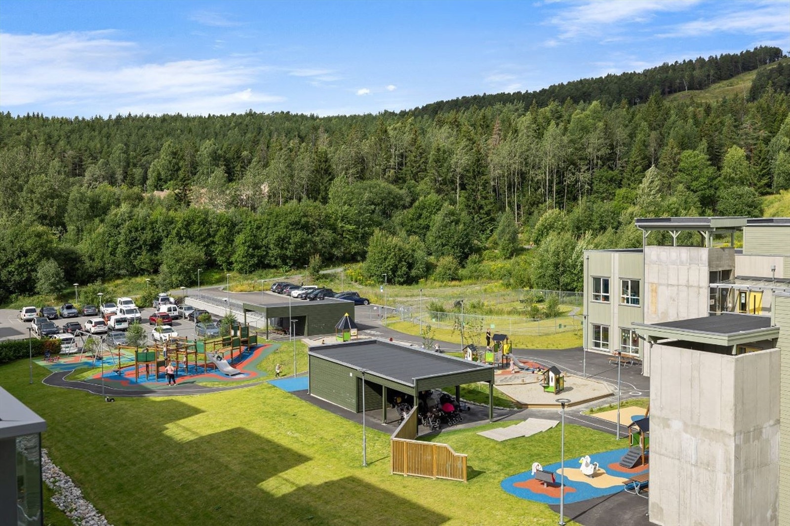 Skytterbanen FUS barnehage ligger rett bak Årvollskogen Galleribilde