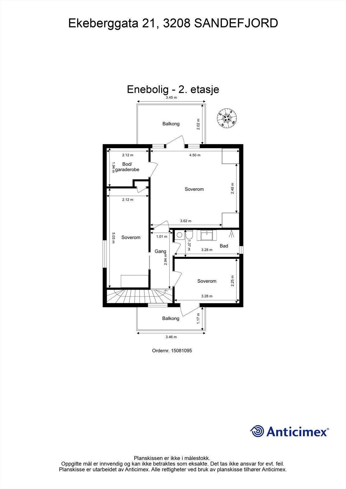 Plantegning 2.etasje Galleribilde