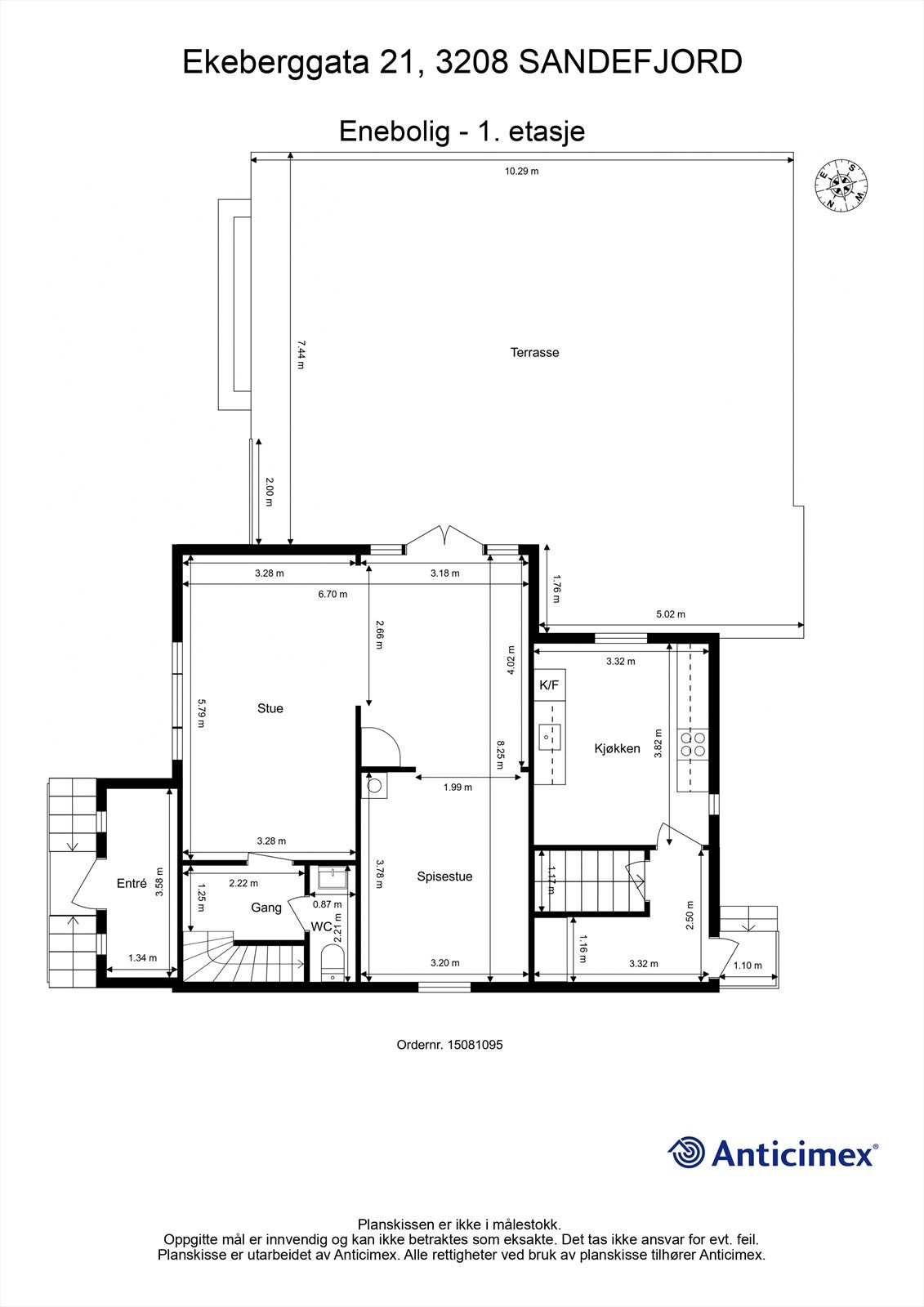 Plantegning 1.etasje Galleribilde