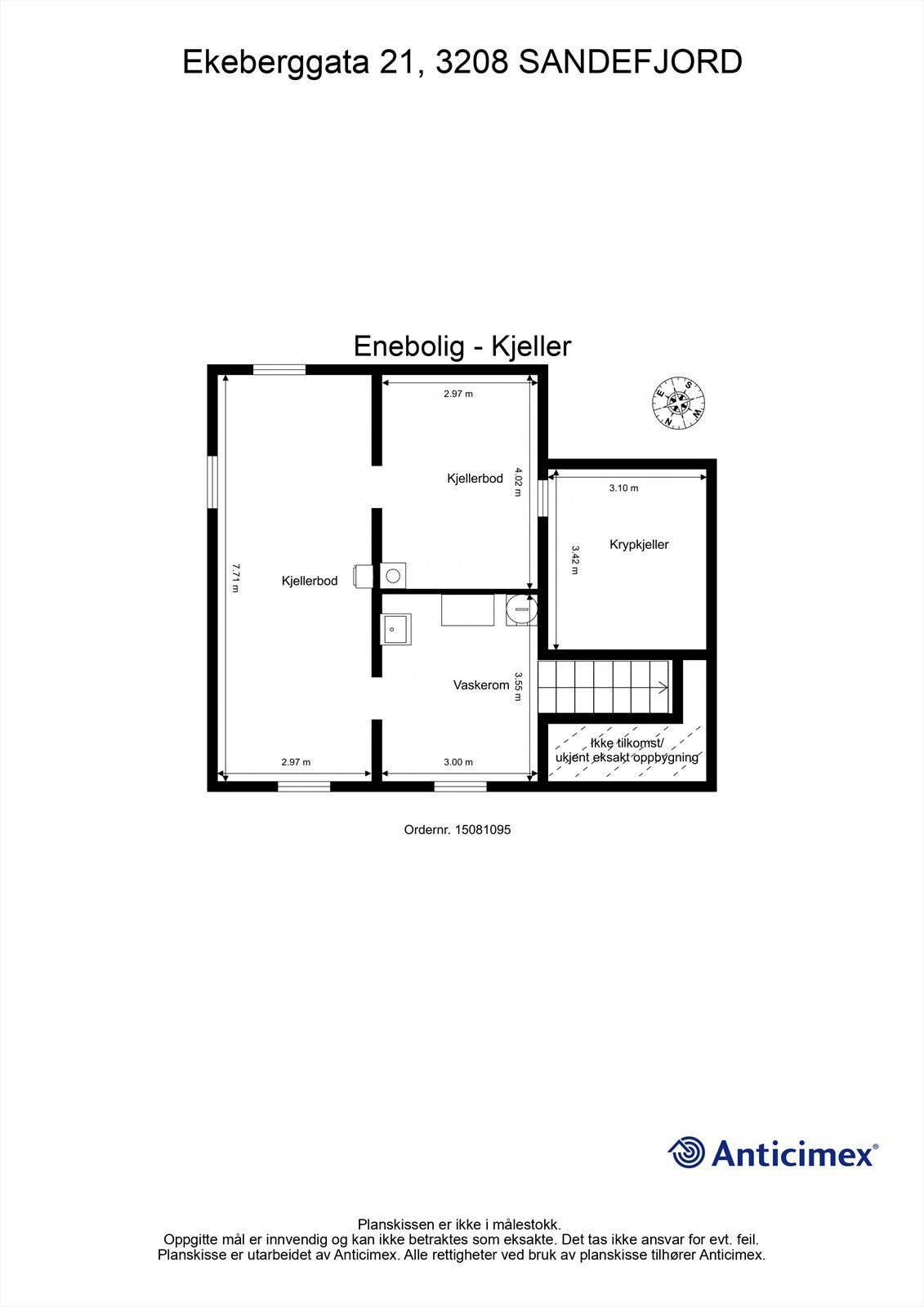 Plantegning kjeller Galleribilde