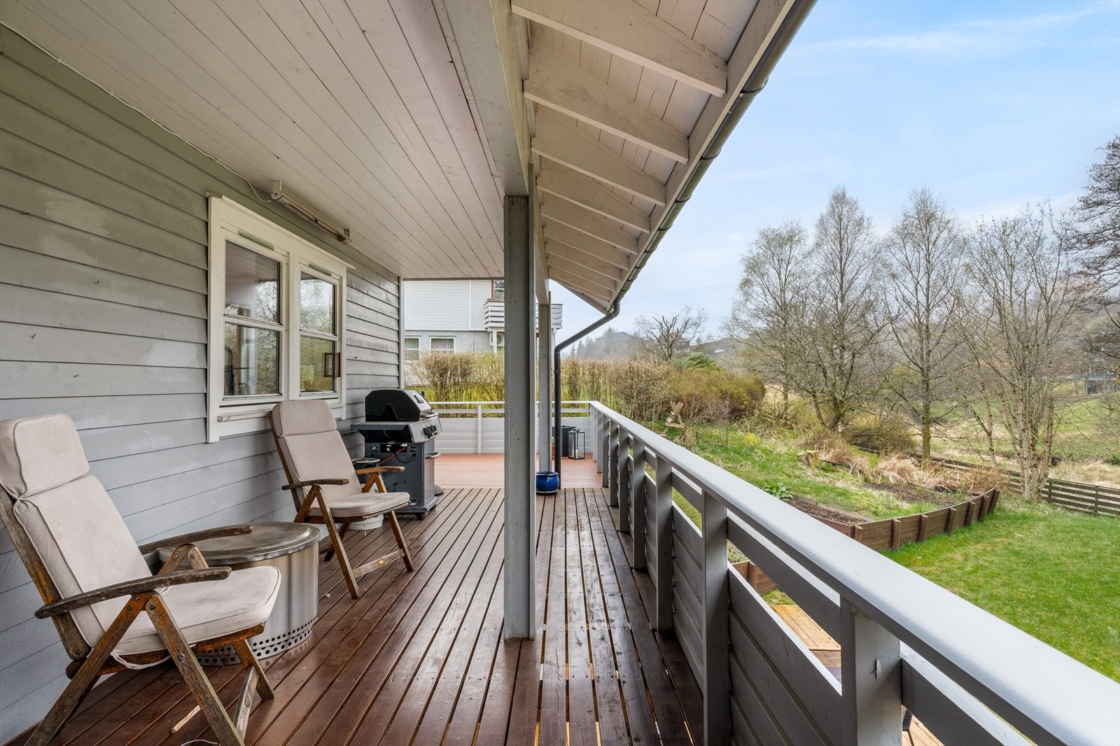 Balkongen måler ca. 39,1 m². Galleribilde