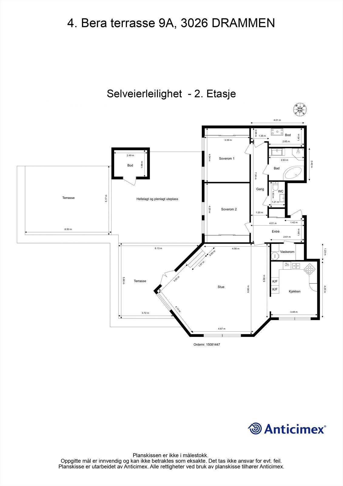 Plantegning - 2. etasje Galleribilde
