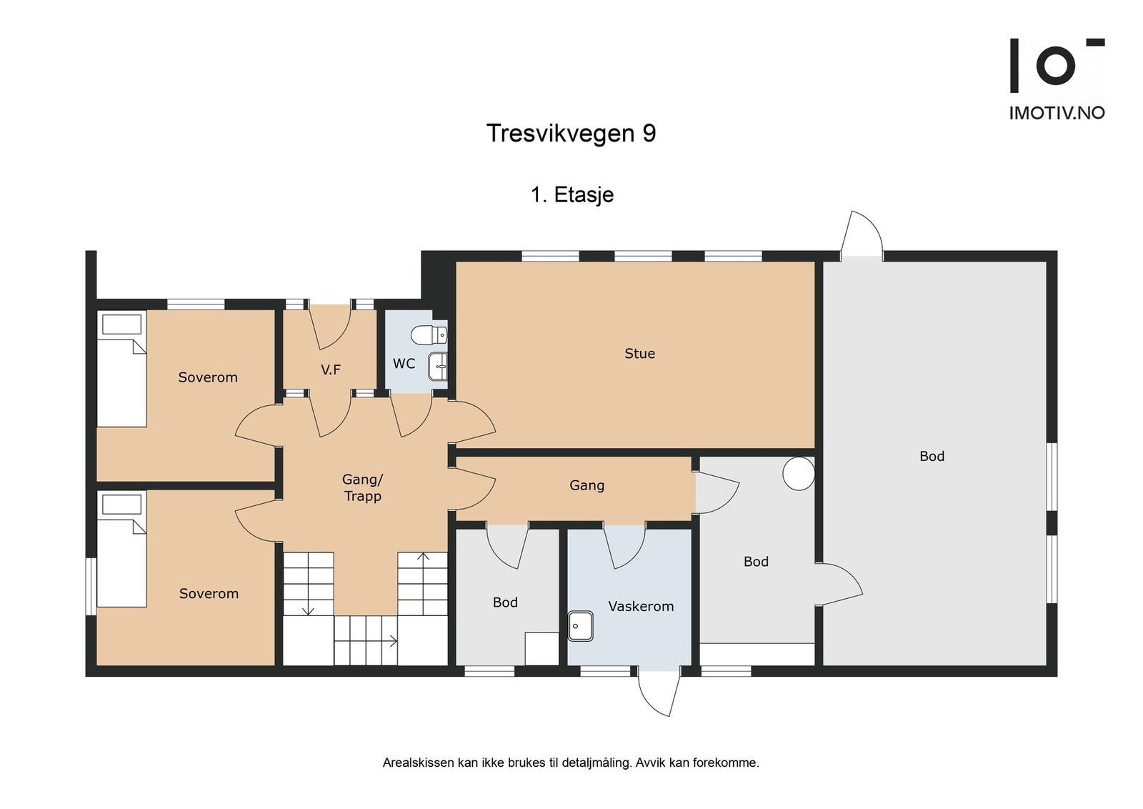 Plantegning underetasje - BRA: 104 kvm Galleribilde