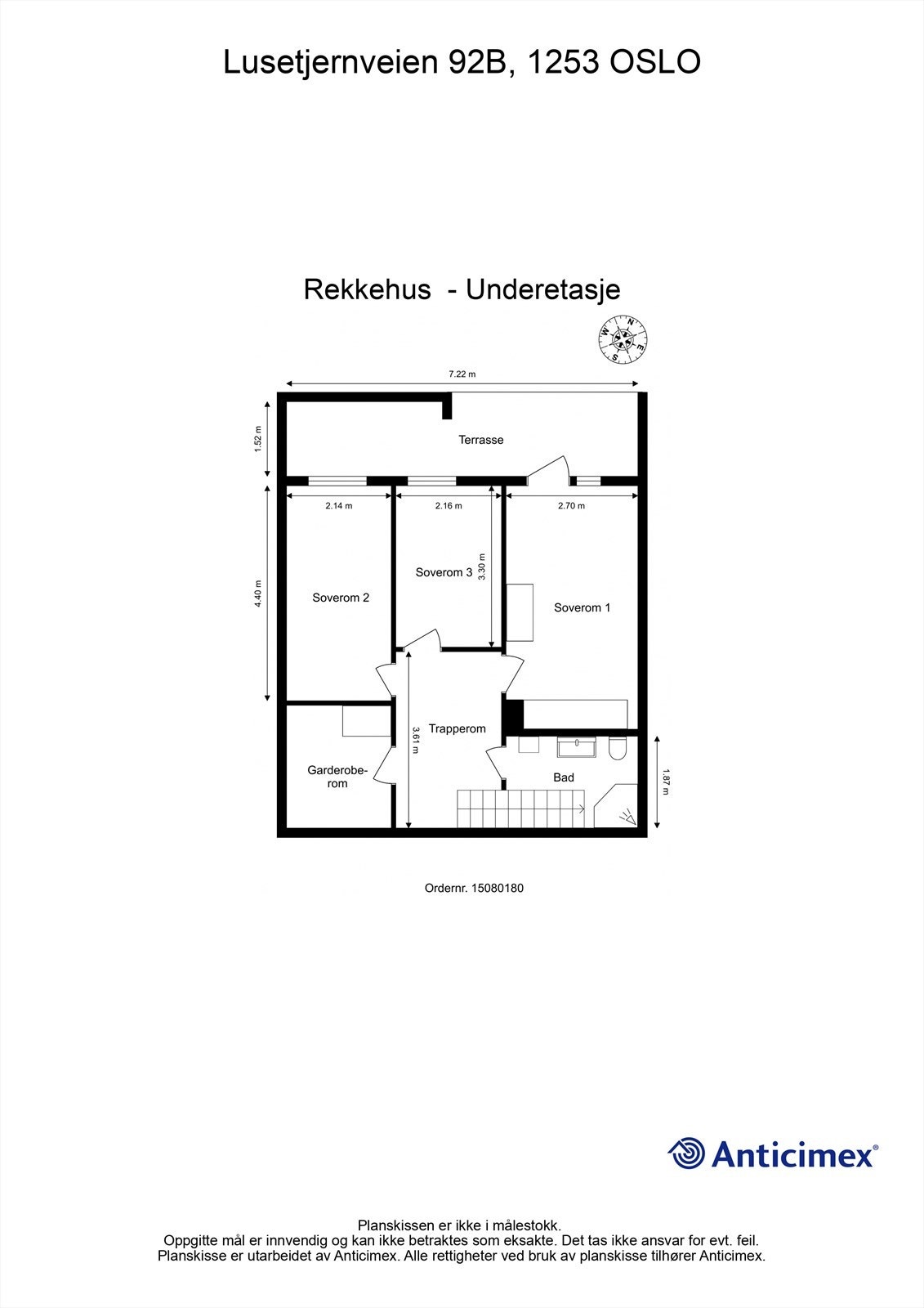 Plantegning - Underetasje. Galleribilde