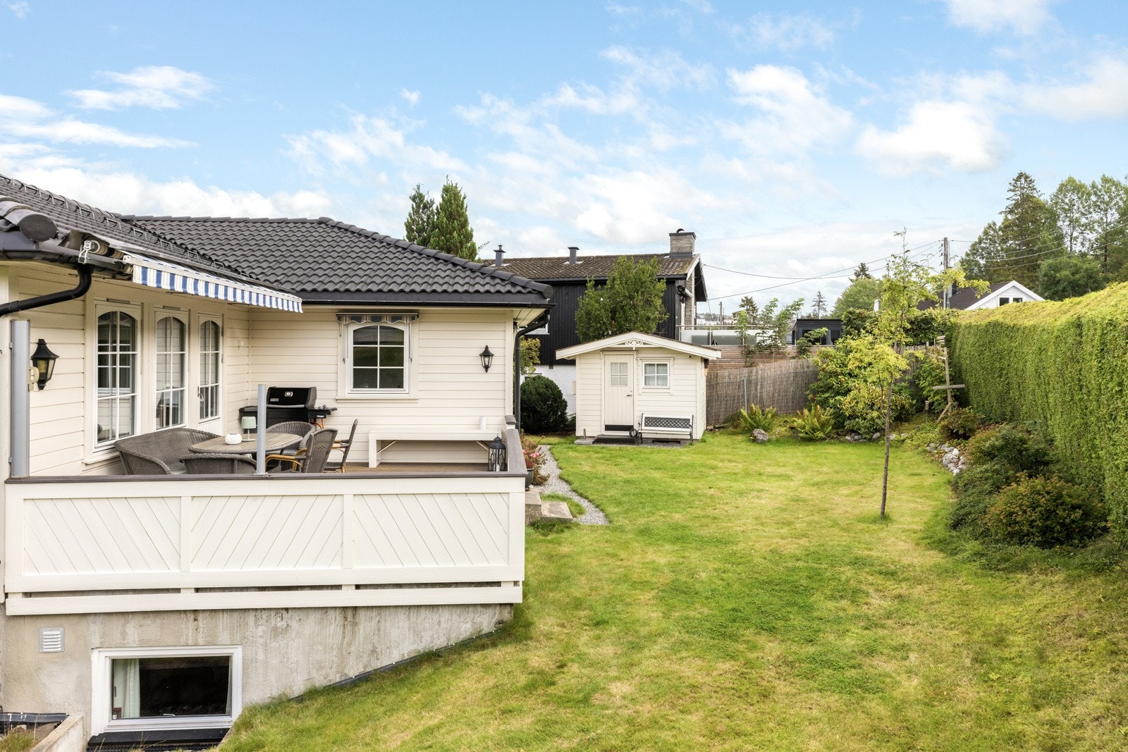Tomten legger til rette for både aktiviteter og rekreasjon. Galleribilde