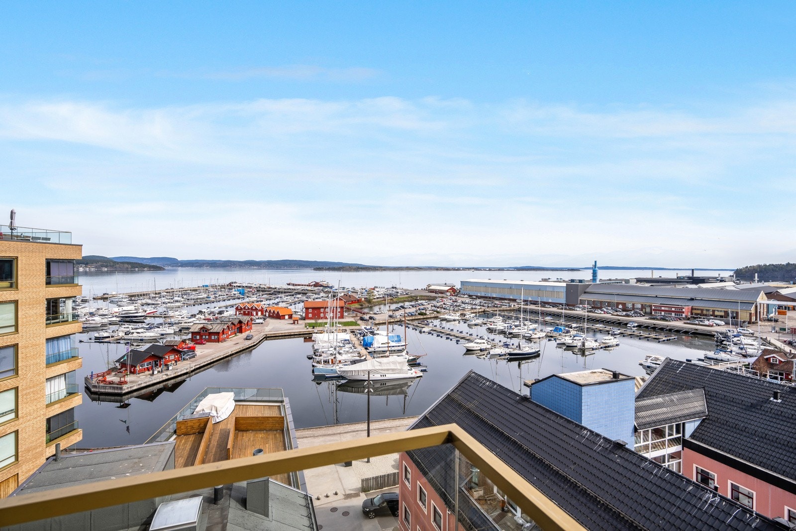Utsikten fra balkongen Galleribilde