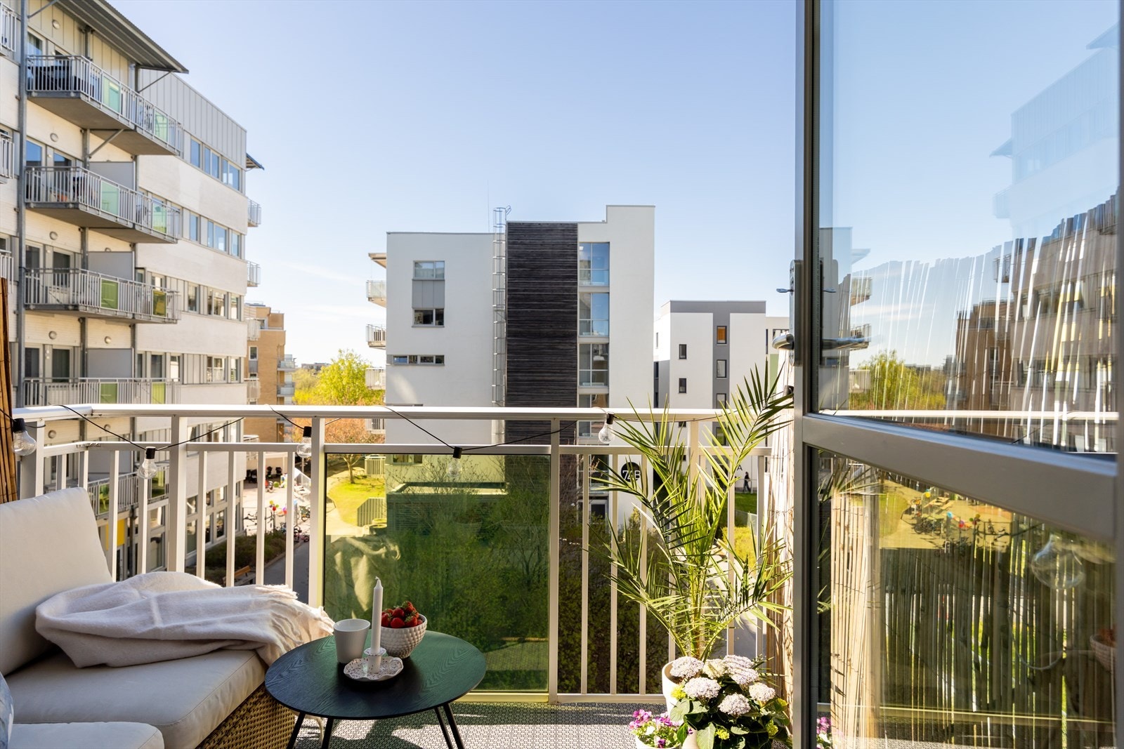 Denne balkongen er nordvestvendt (4 m²) med gode solforhold. Galleribilde