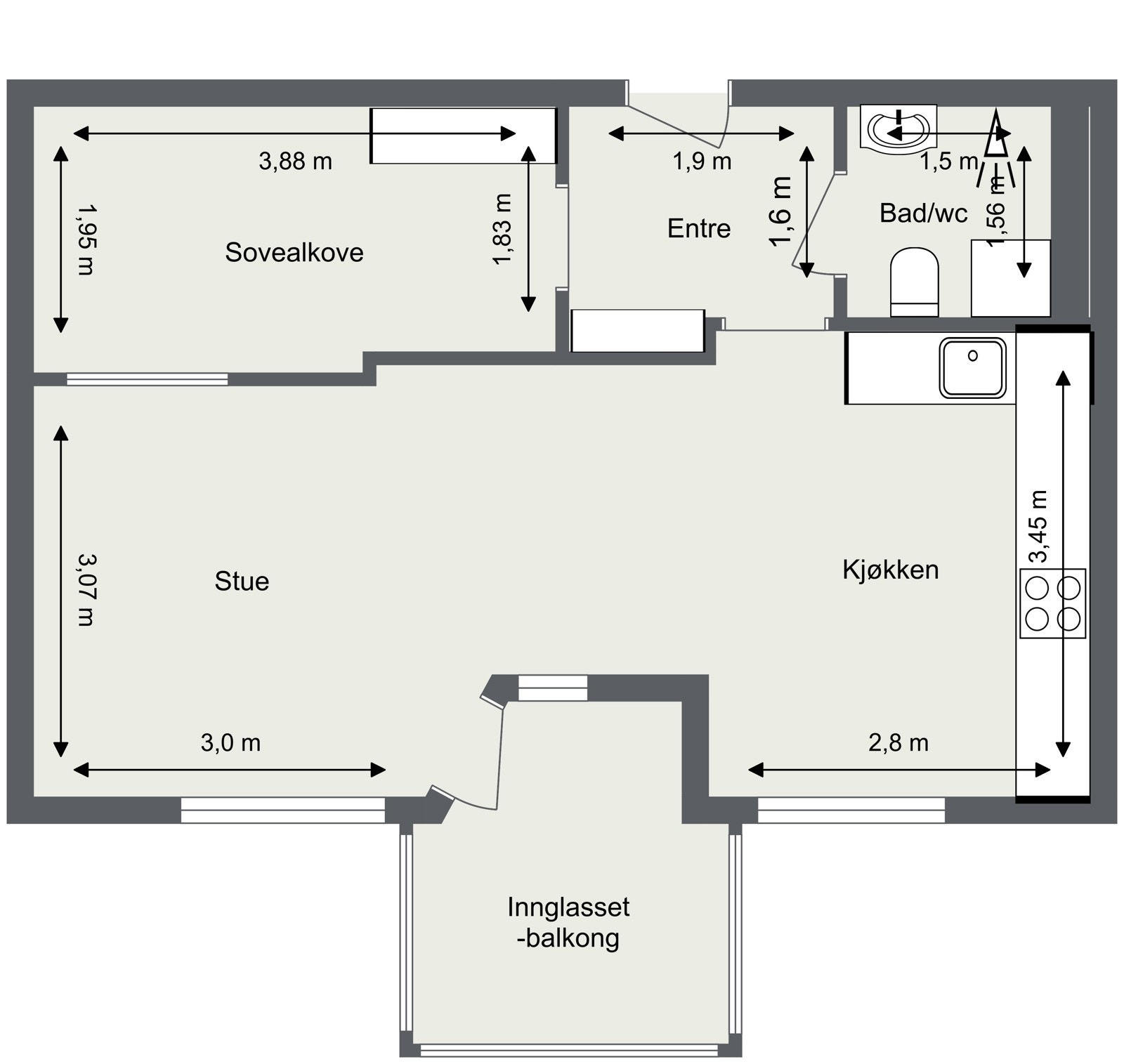 Plantegning. Galleribilde