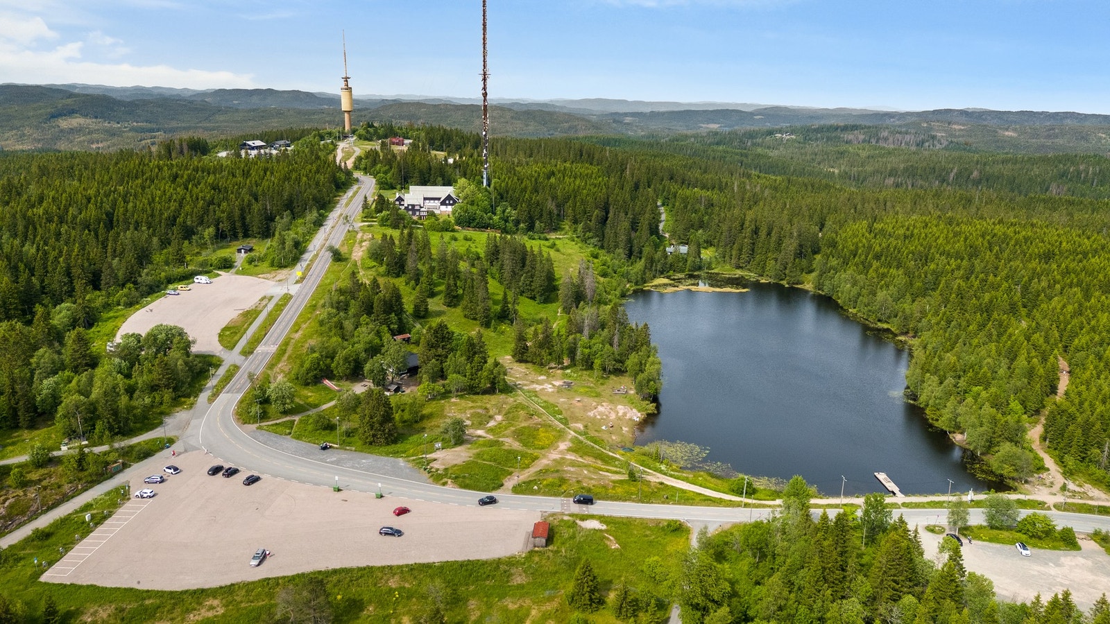 Oslo Vinterpark Tryvann byr også på offroad sykkelstier om sommeren. Galleribilde