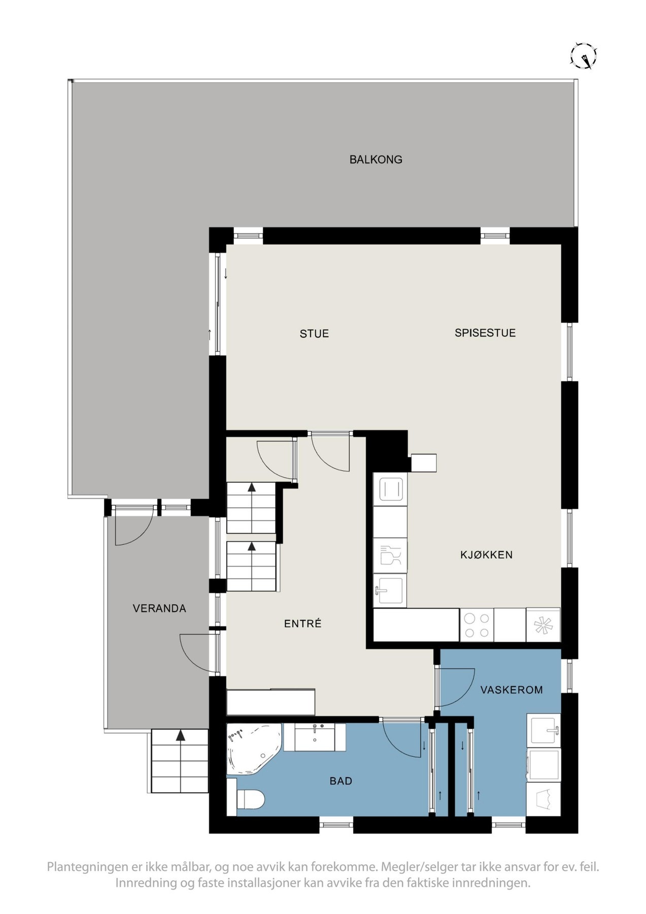 Planskisser - Hovedetasje. Galleribilde