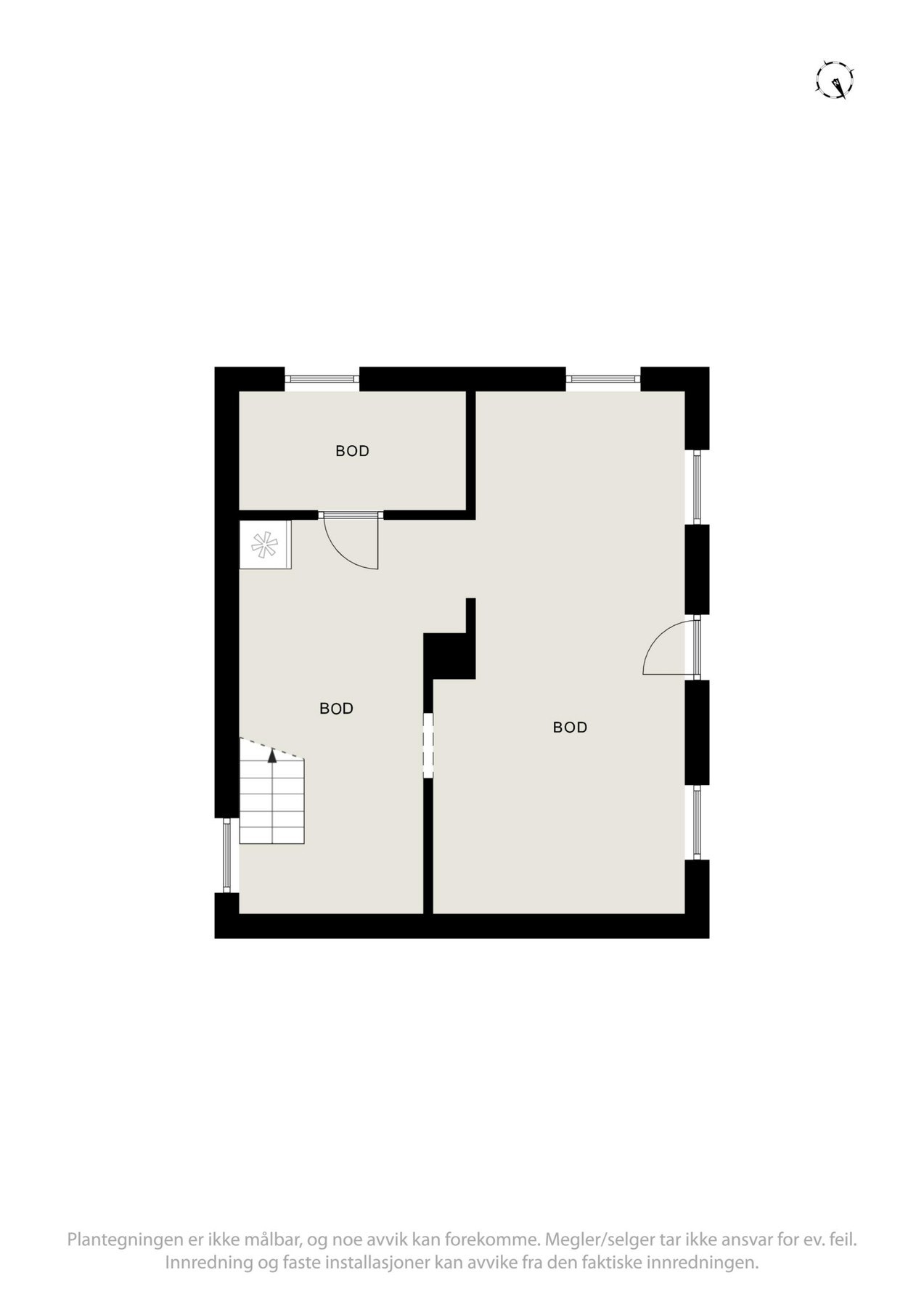 Planskisse - Kjelleretasje. Galleribilde