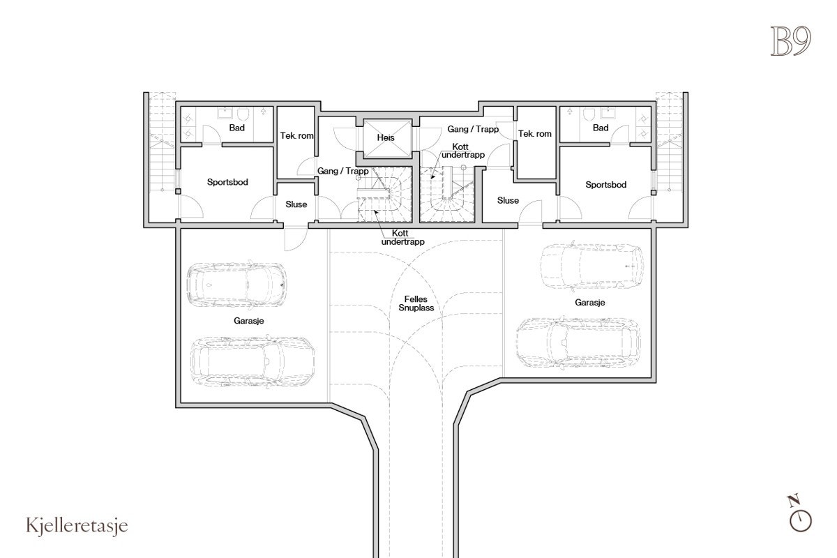 Plantegning garasjeplan Galleribilde