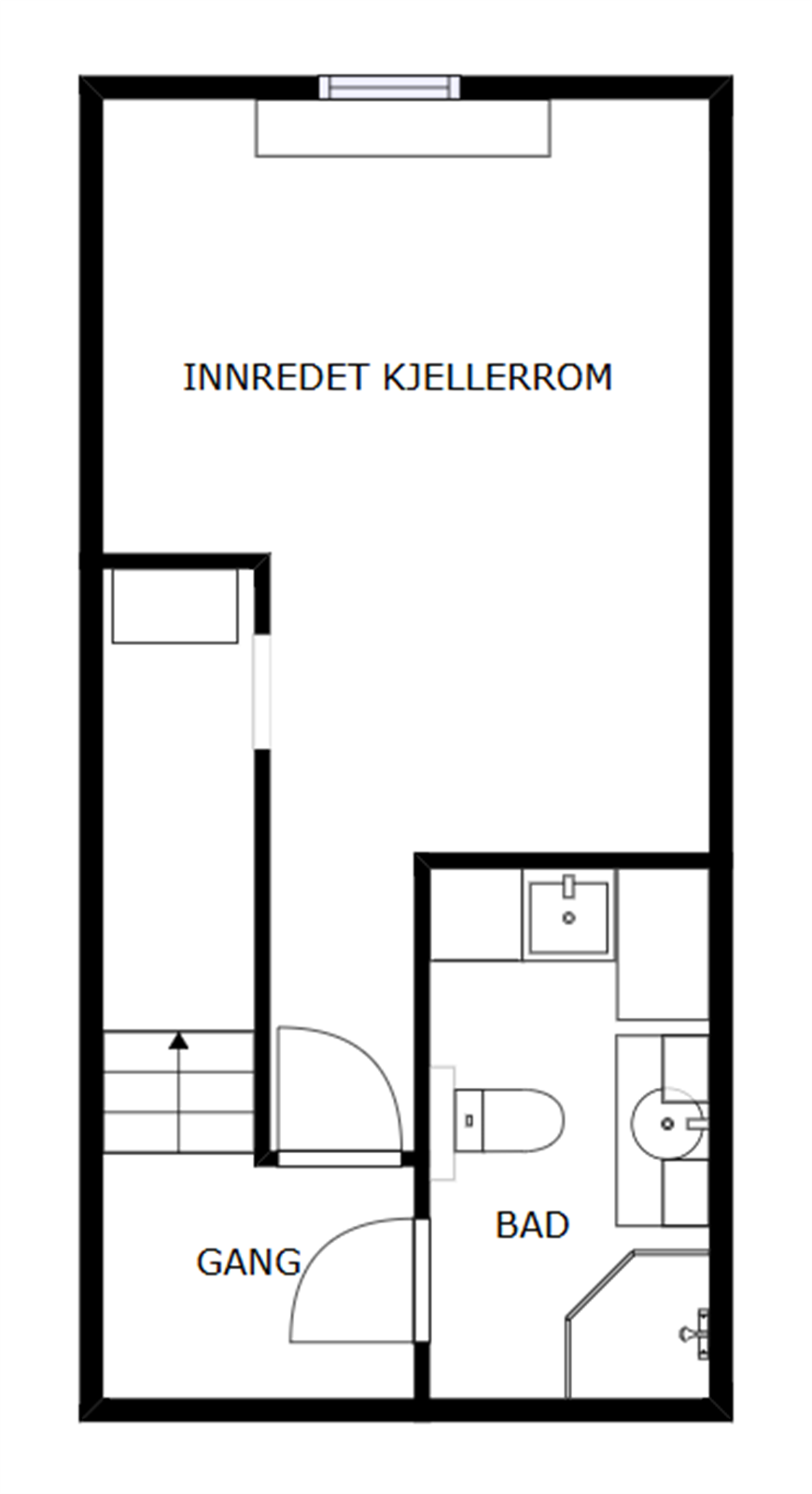 Plantegning underetasje Galleribilde
