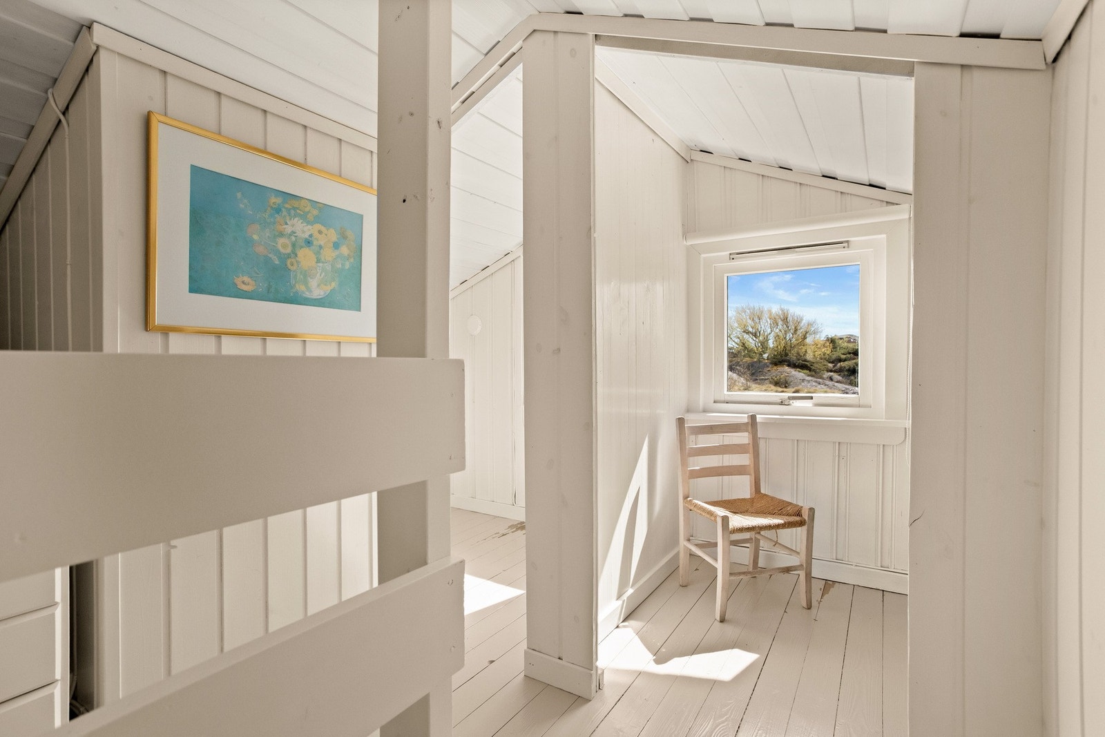 Loftsetasje gir gode innredningsmuligheter. Galleribilde